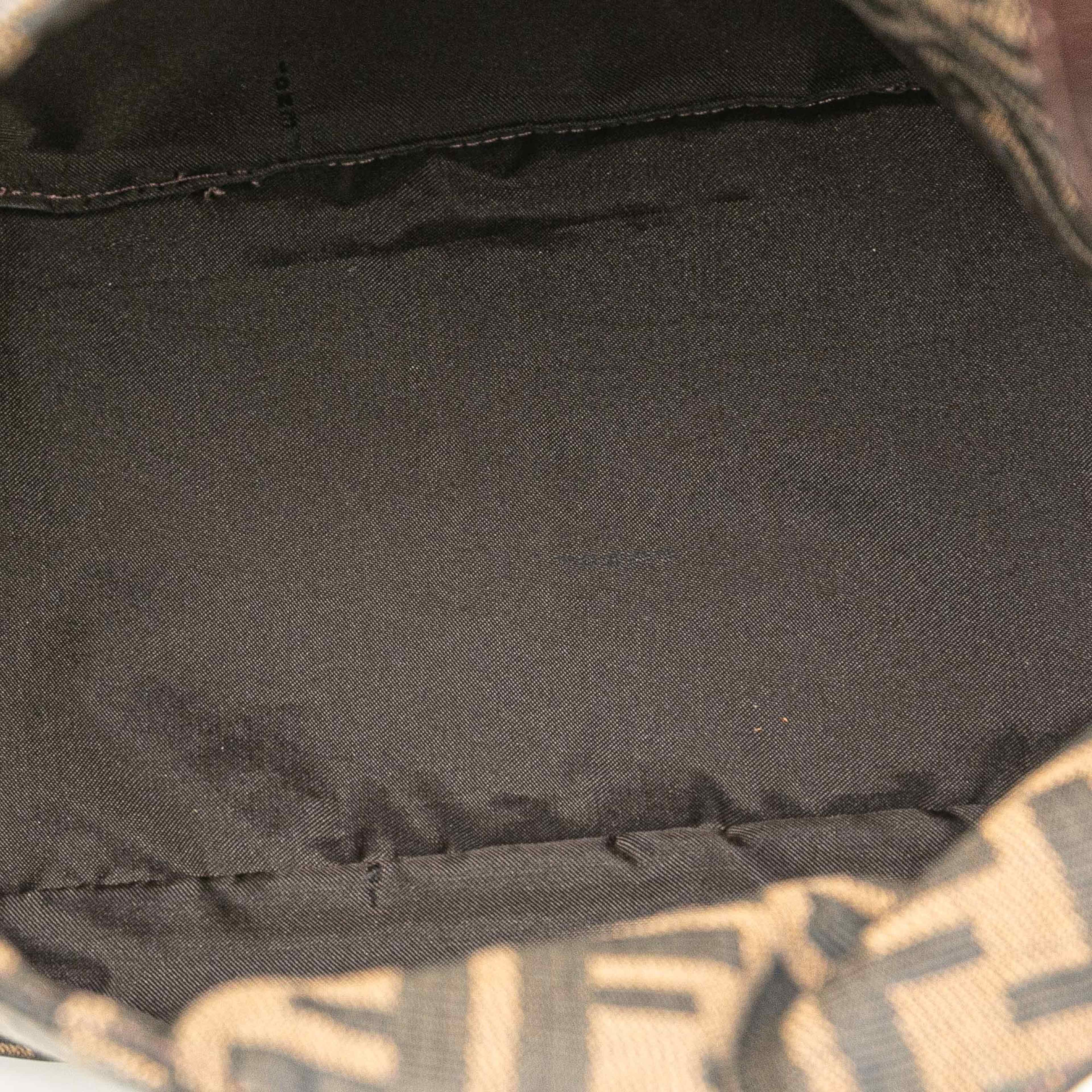 Fendi Zucca Canvas Double Flap Mamma