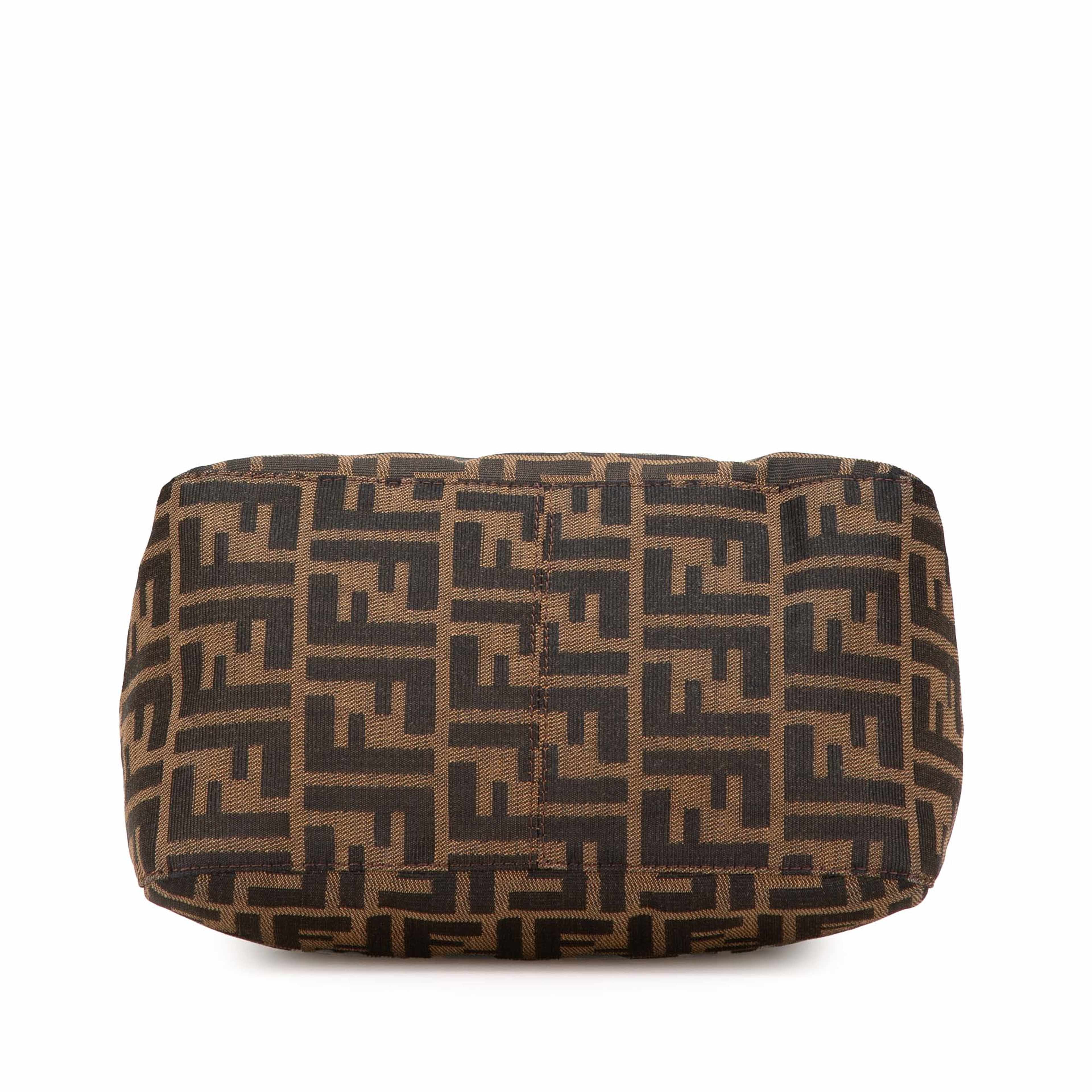 Fendi Zucca Canvas Double Flap Mamma