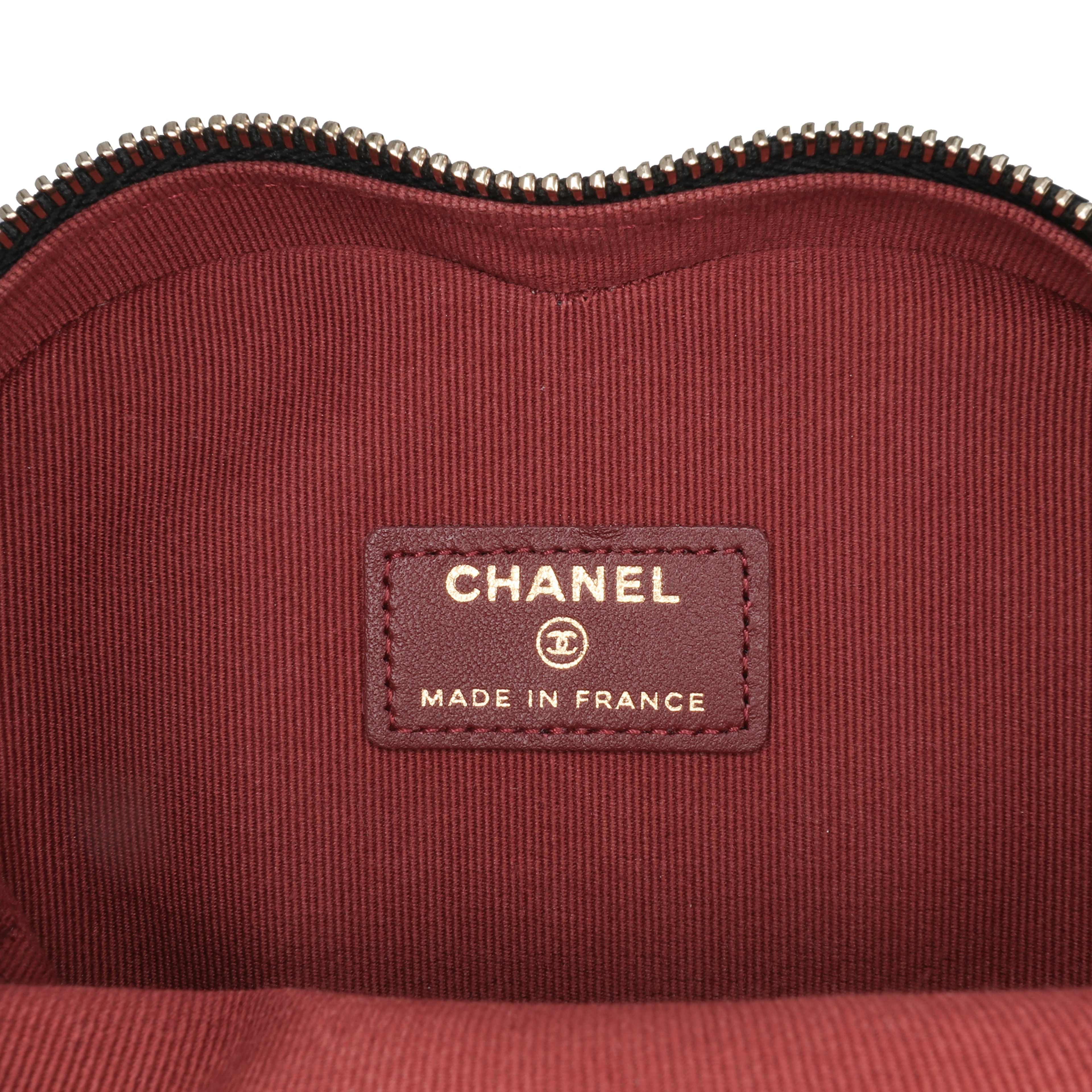 Chanel Mini Lambskin Cc In Love Heart Crossbody