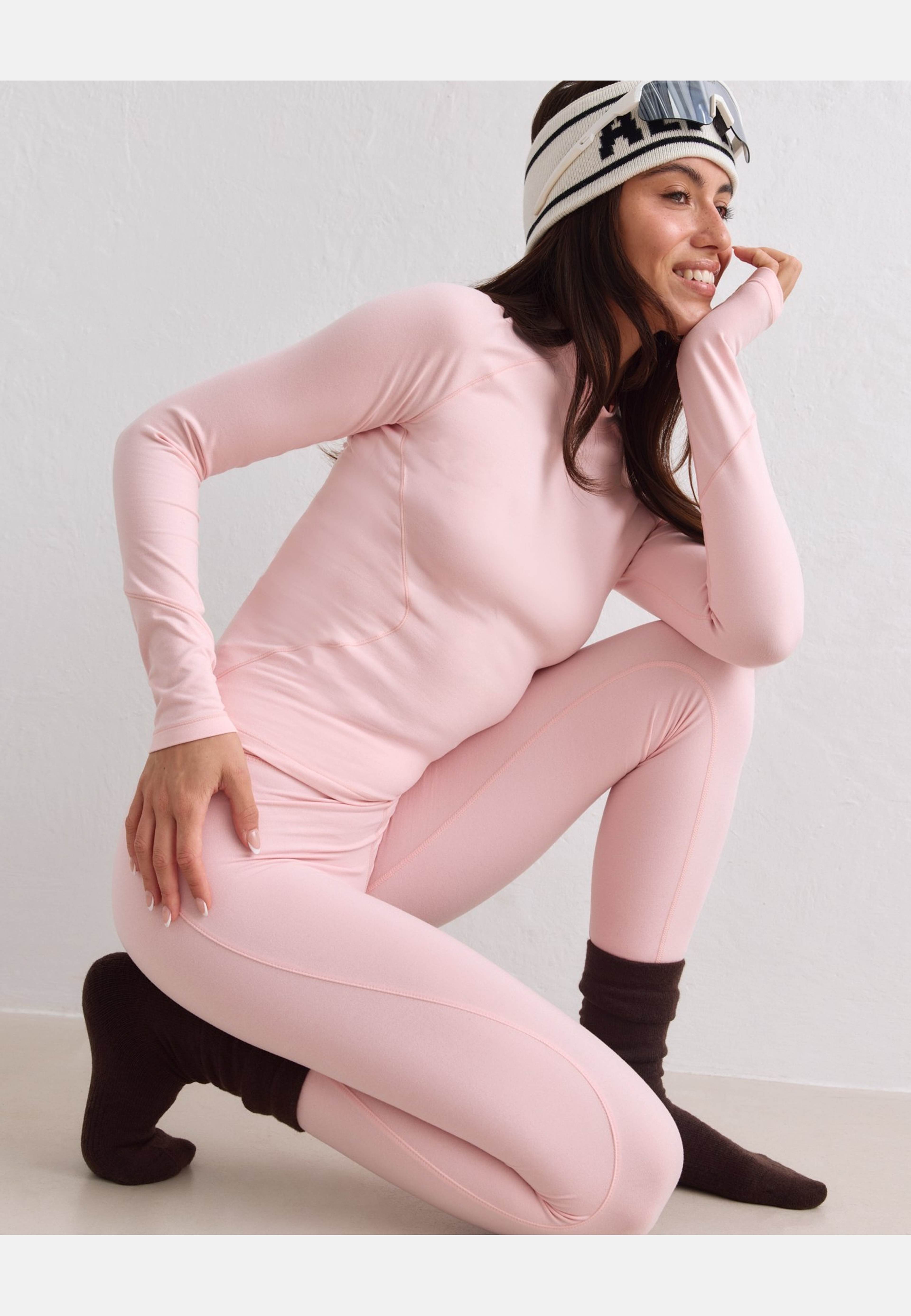 Baselayer Leggings, från aim'n, i färgen pink frost. Klicka för att öppna bilden i stort format