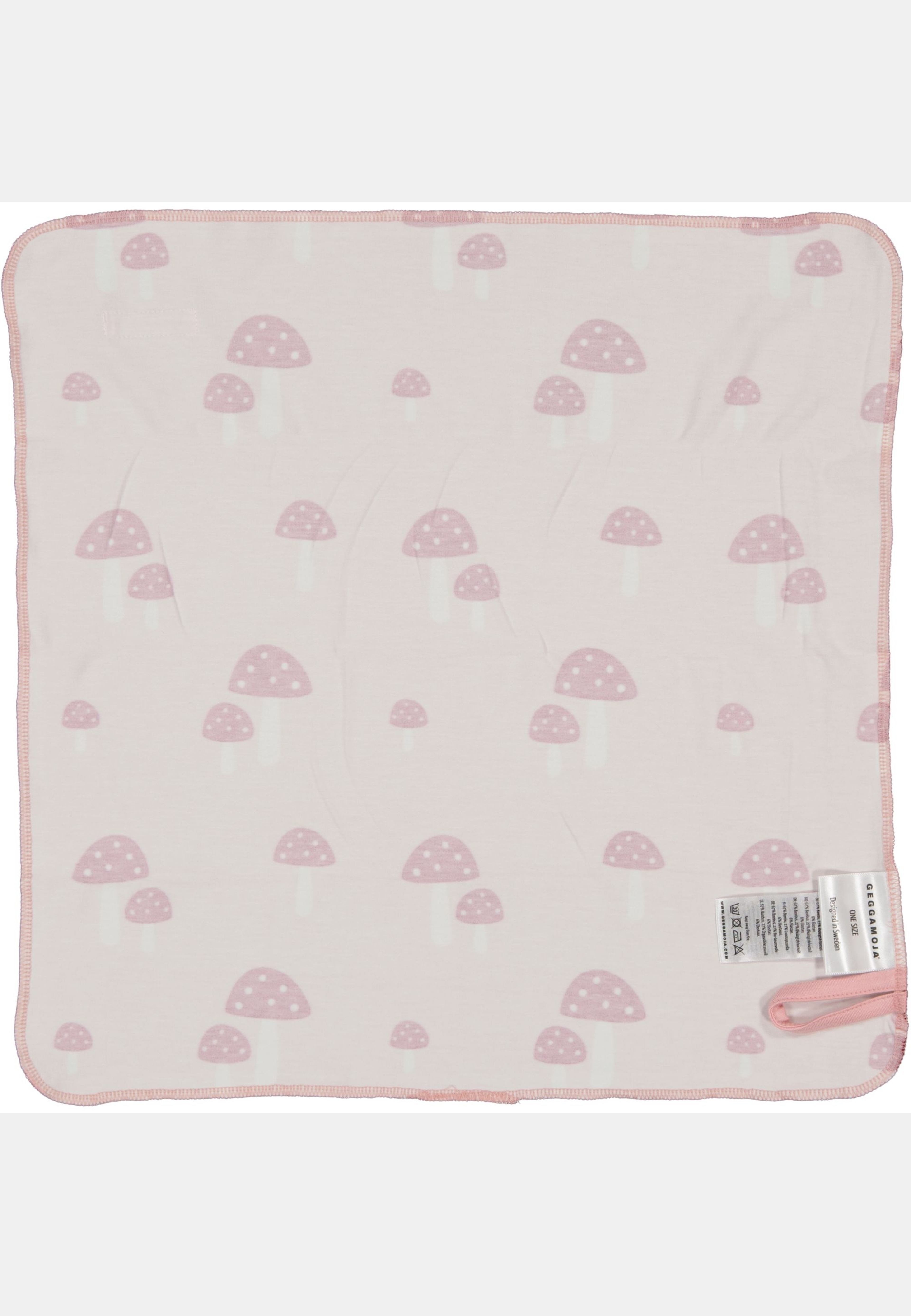 Snuttefilt Bambu, från Geggamoja, i färgen pink mushroom. Klicka för att öppna bilden i stort format