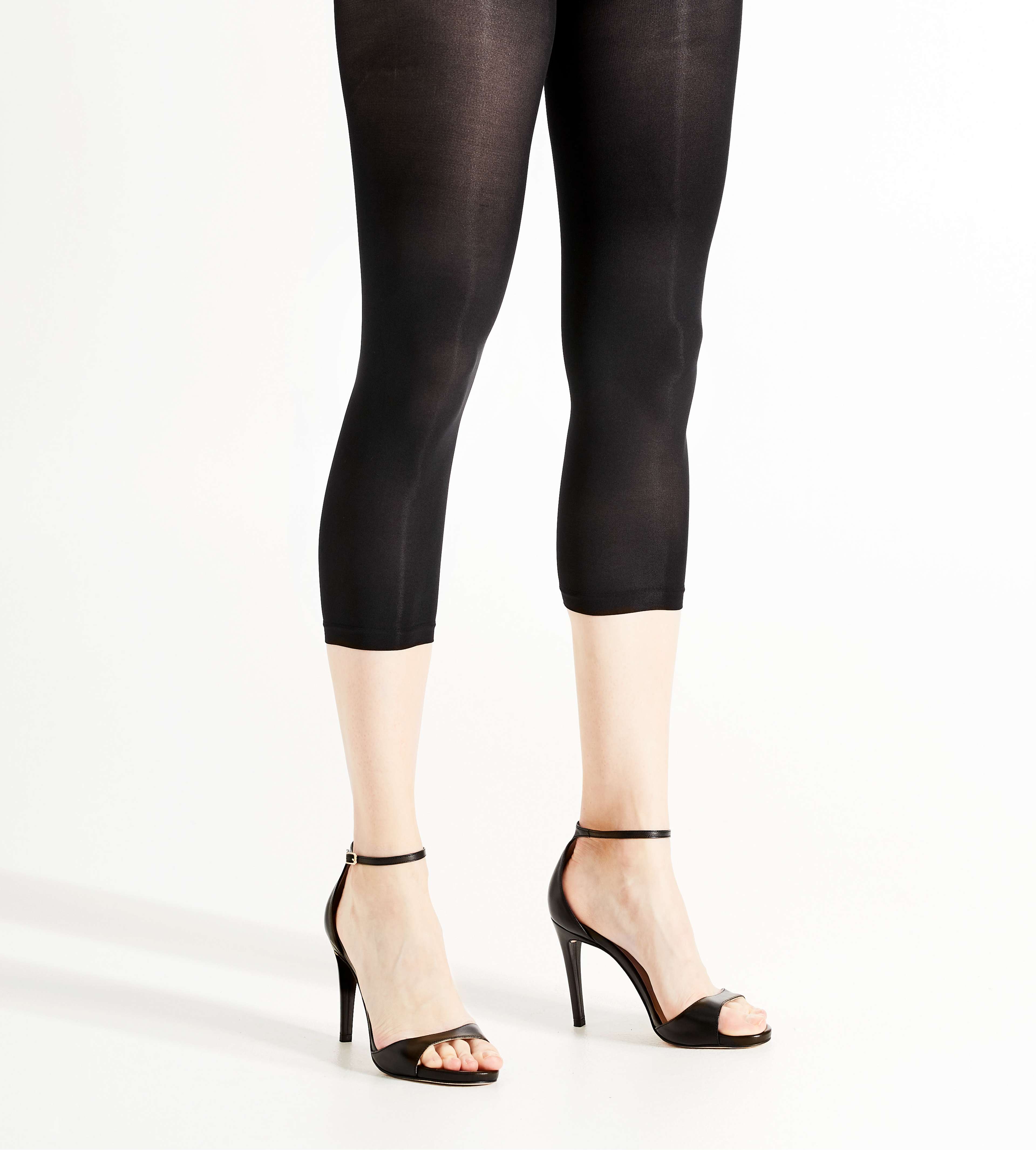3/4 Leggings | Mikrofiber | 4-pack | 60 Denier | Svart