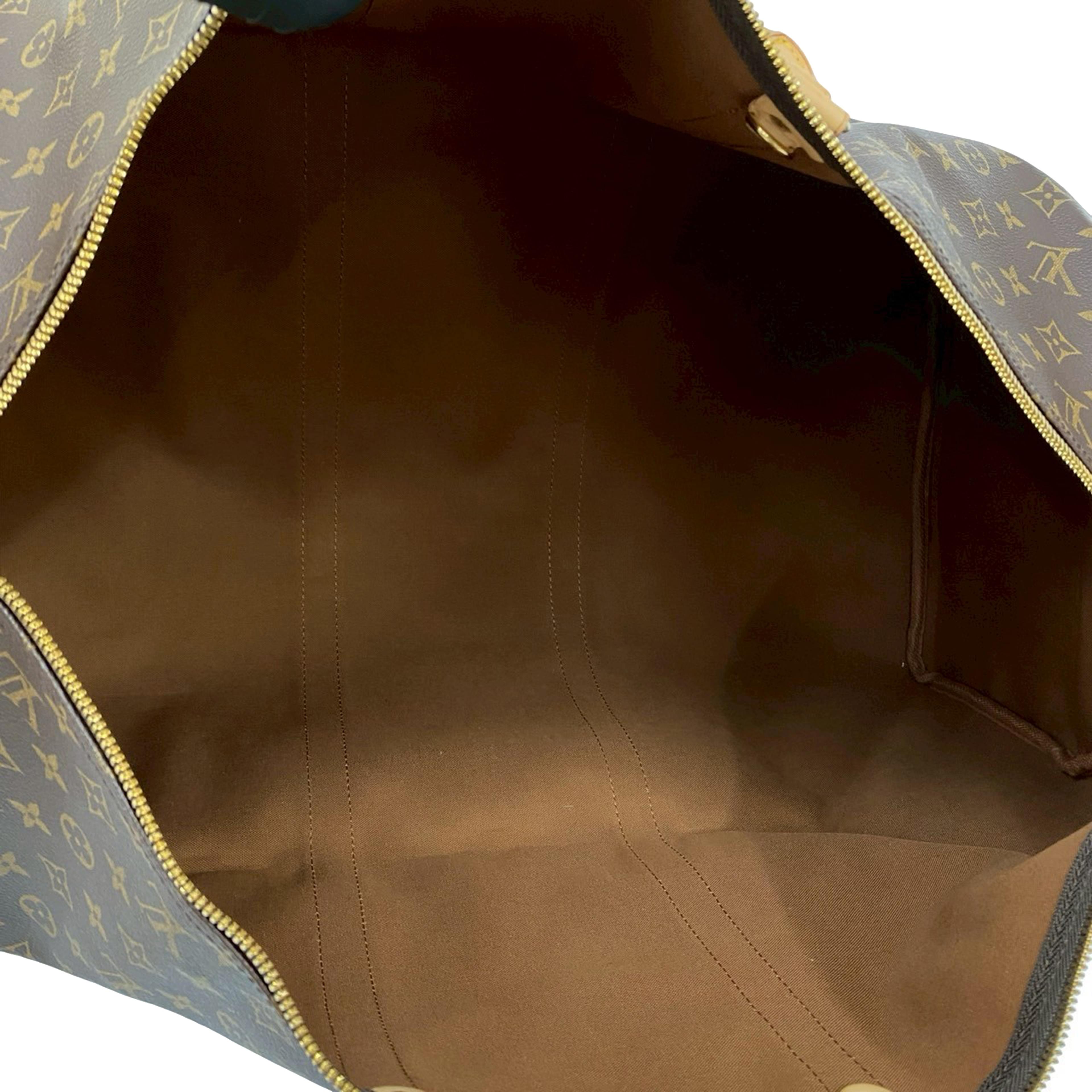 Louis Vuitton Monogram Keepall 60, från Luxclusif, i färgen brown. Klicka för att öppna bilden i stort format