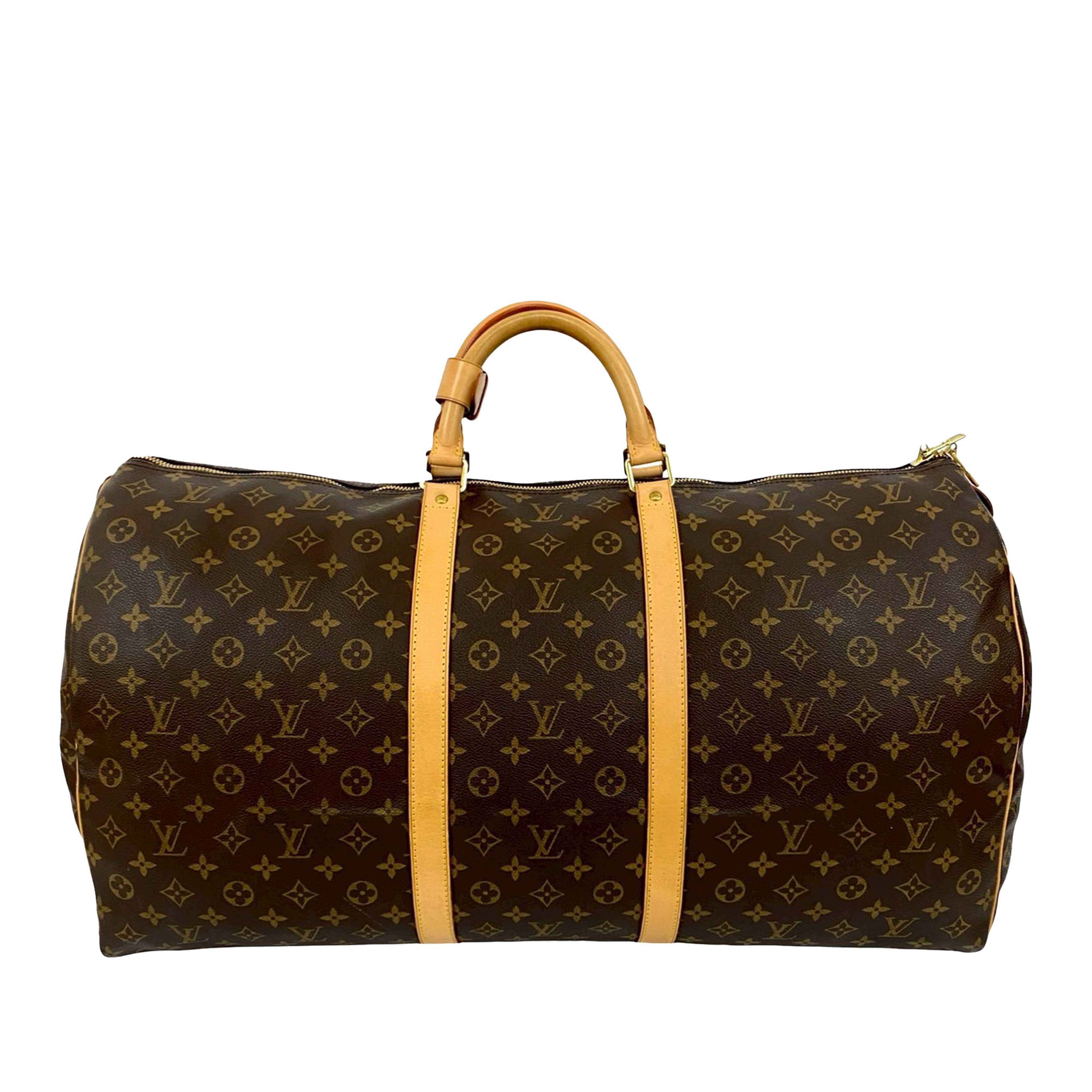 Louis Vuitton Monogram Keepall 60, från Luxclusif, i färgen brown. Klicka för att öppna bilden i stort format