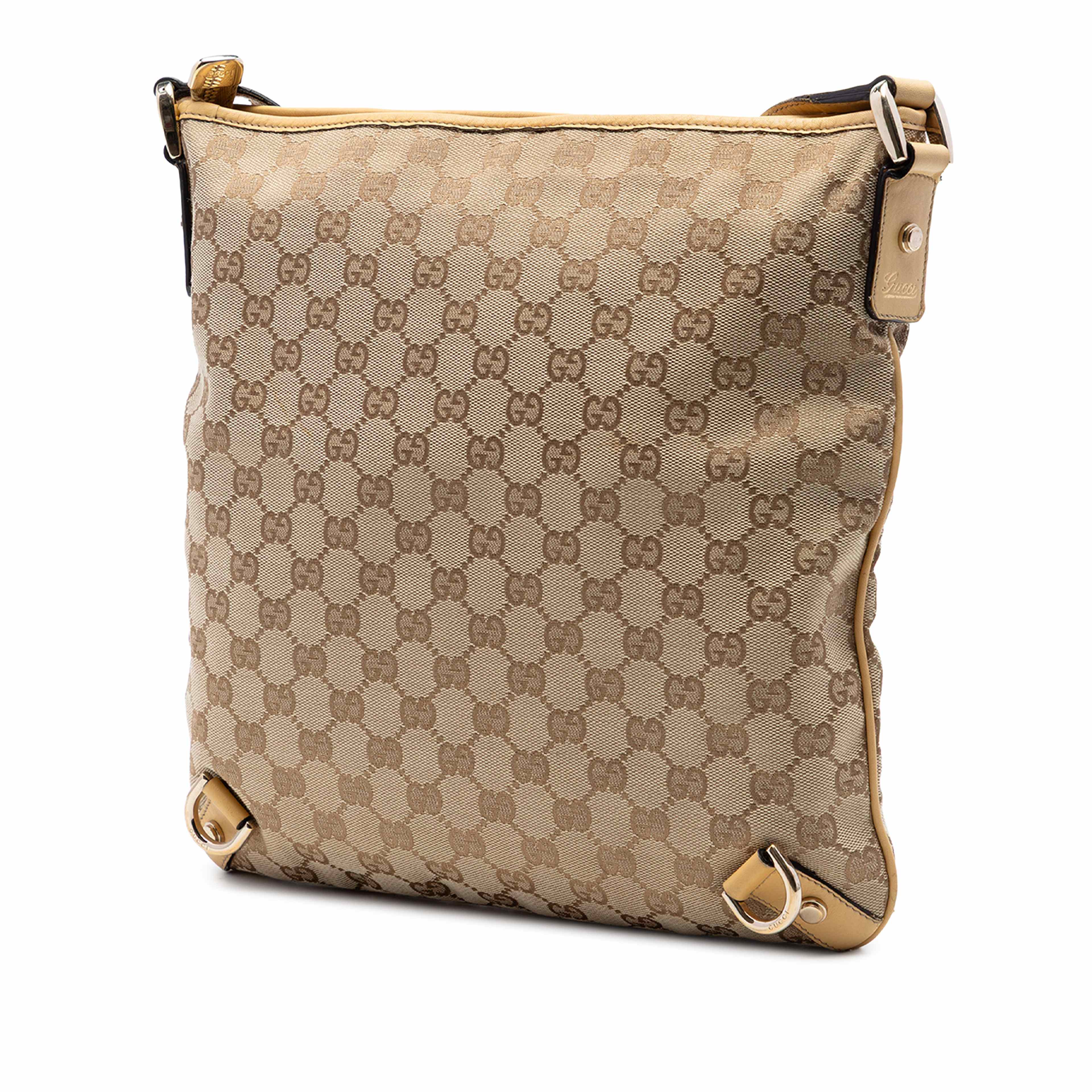 Gucci Gg Canvas Abbey D Ring Crossbody, från Luxclusif, i färgen beige. Klicka för att öppna bilden i stort format