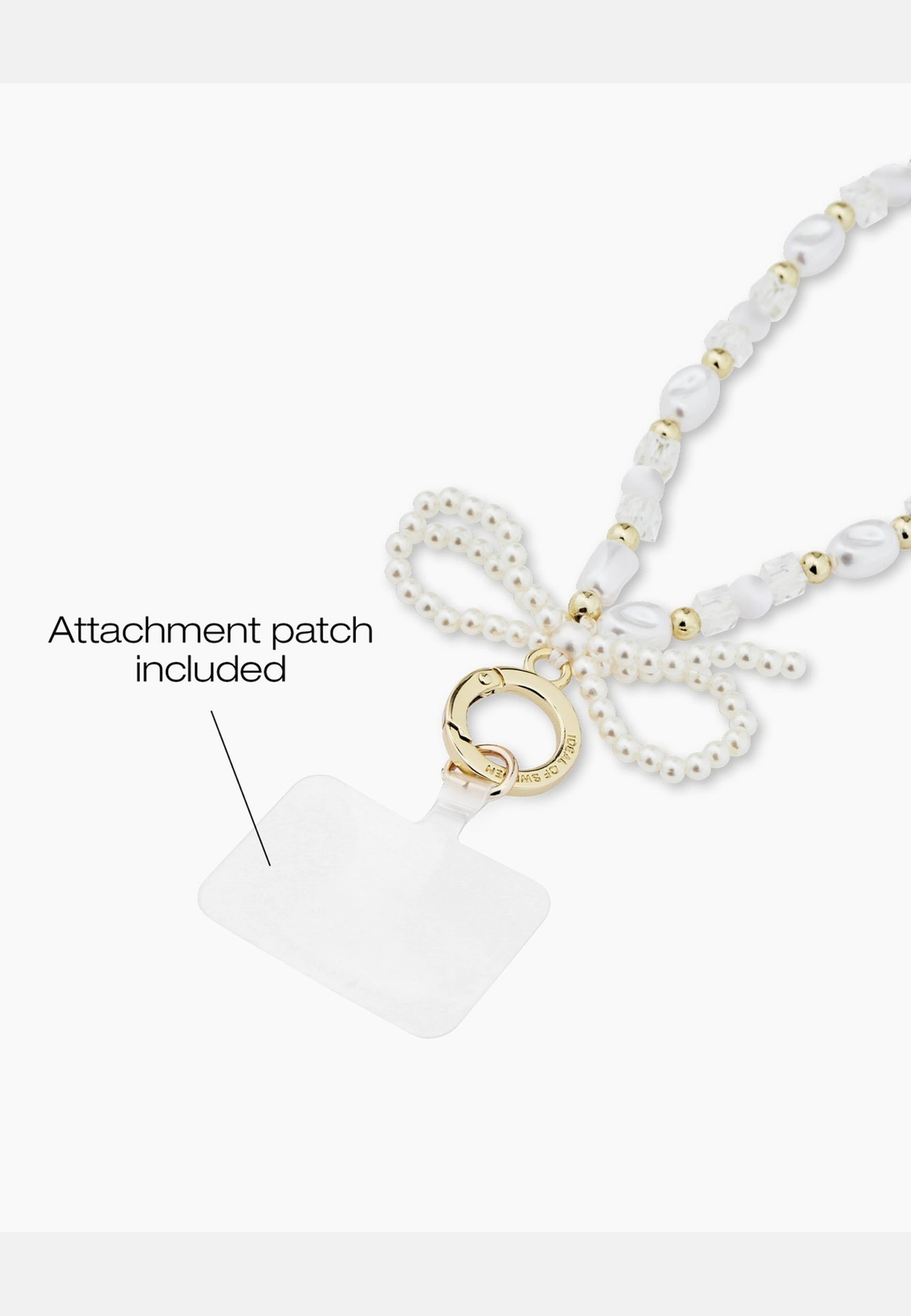 Phone Wristlet Strap Pearl Bow