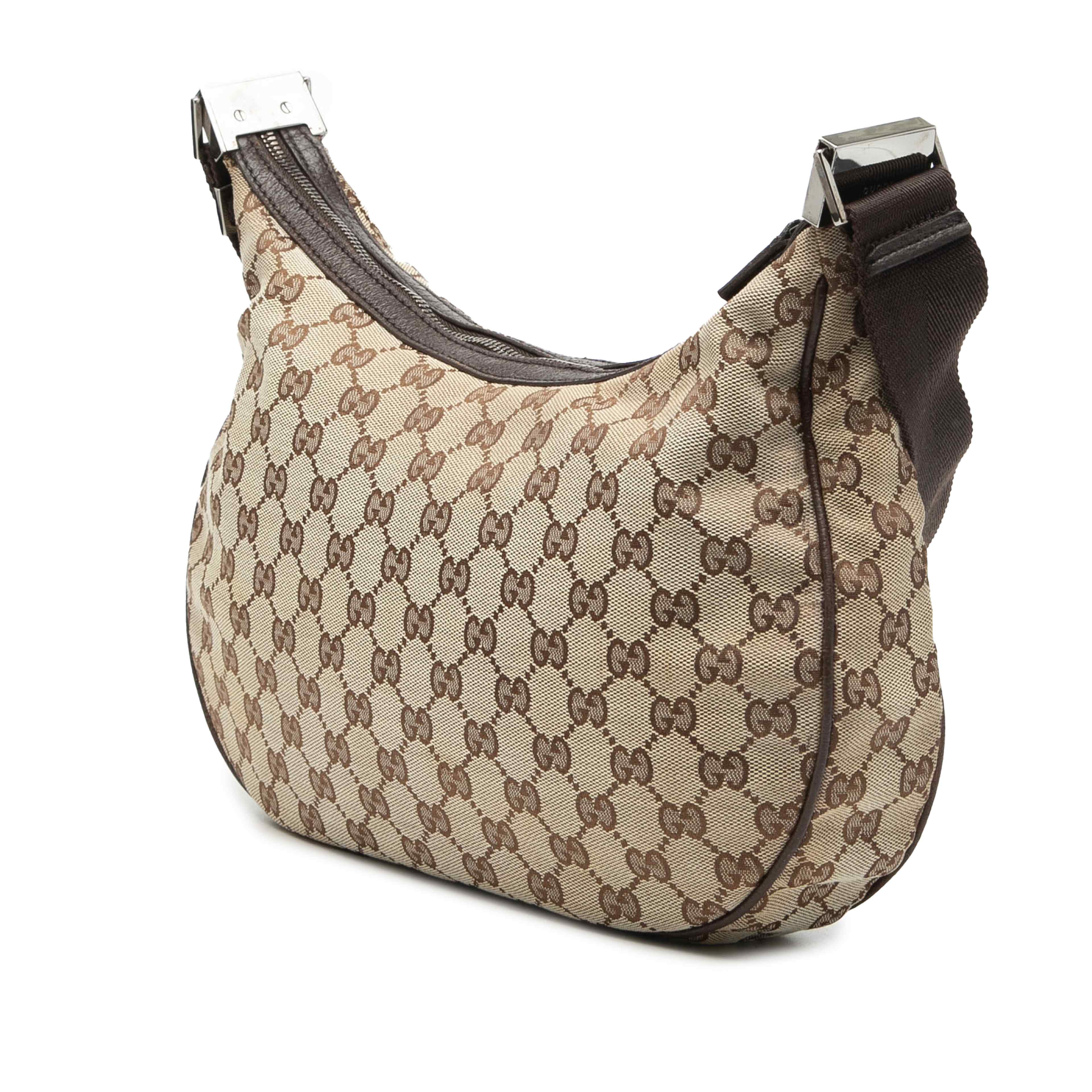 Gucci Gg Canvas Crossbody, från Luxclusif, i färgen beige. Klicka för att öppna bilden i stort format