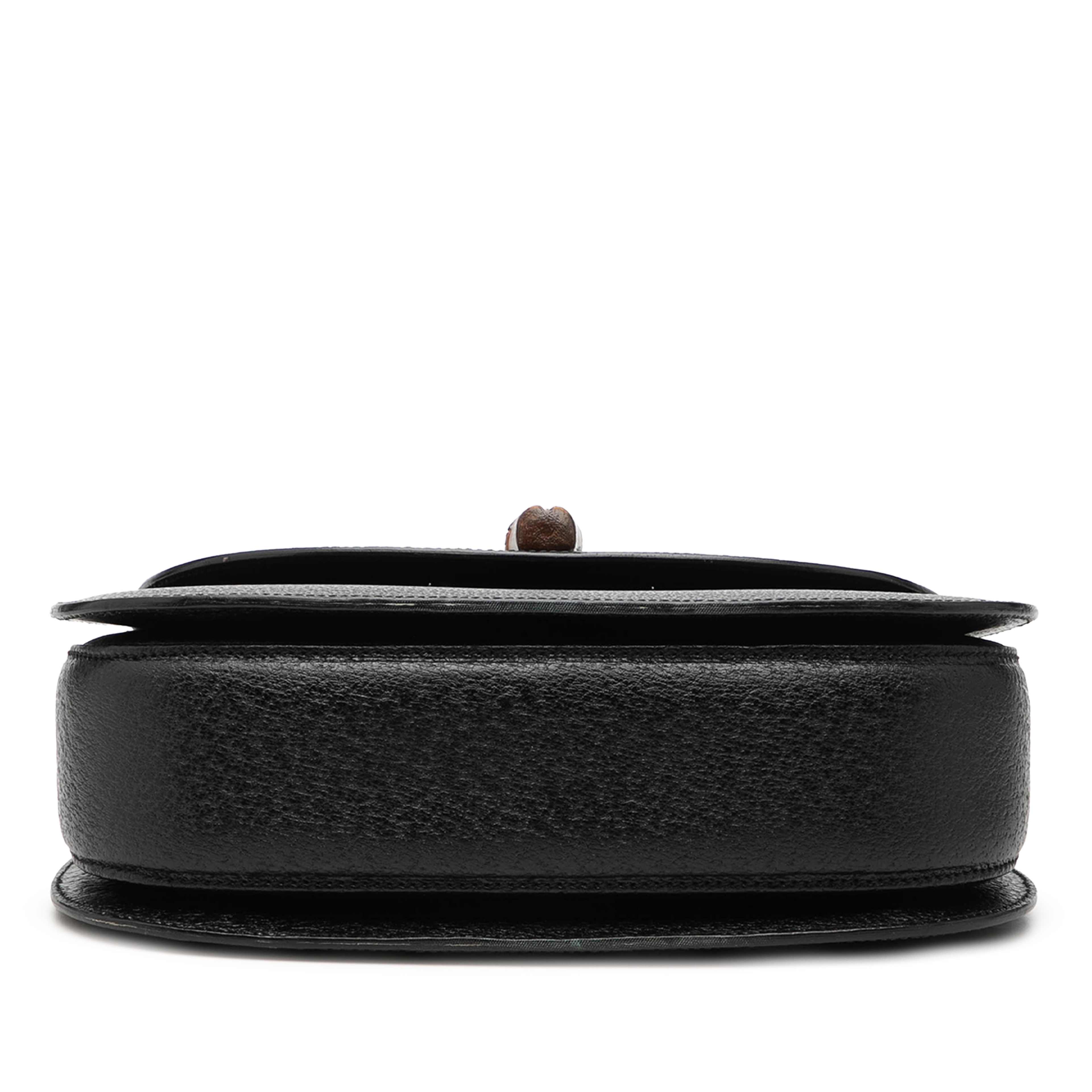 Gucci Grained Calfskin Bamboo Night, från Luxclusif, i färgen black. Klicka för att öppna bilden i stort format