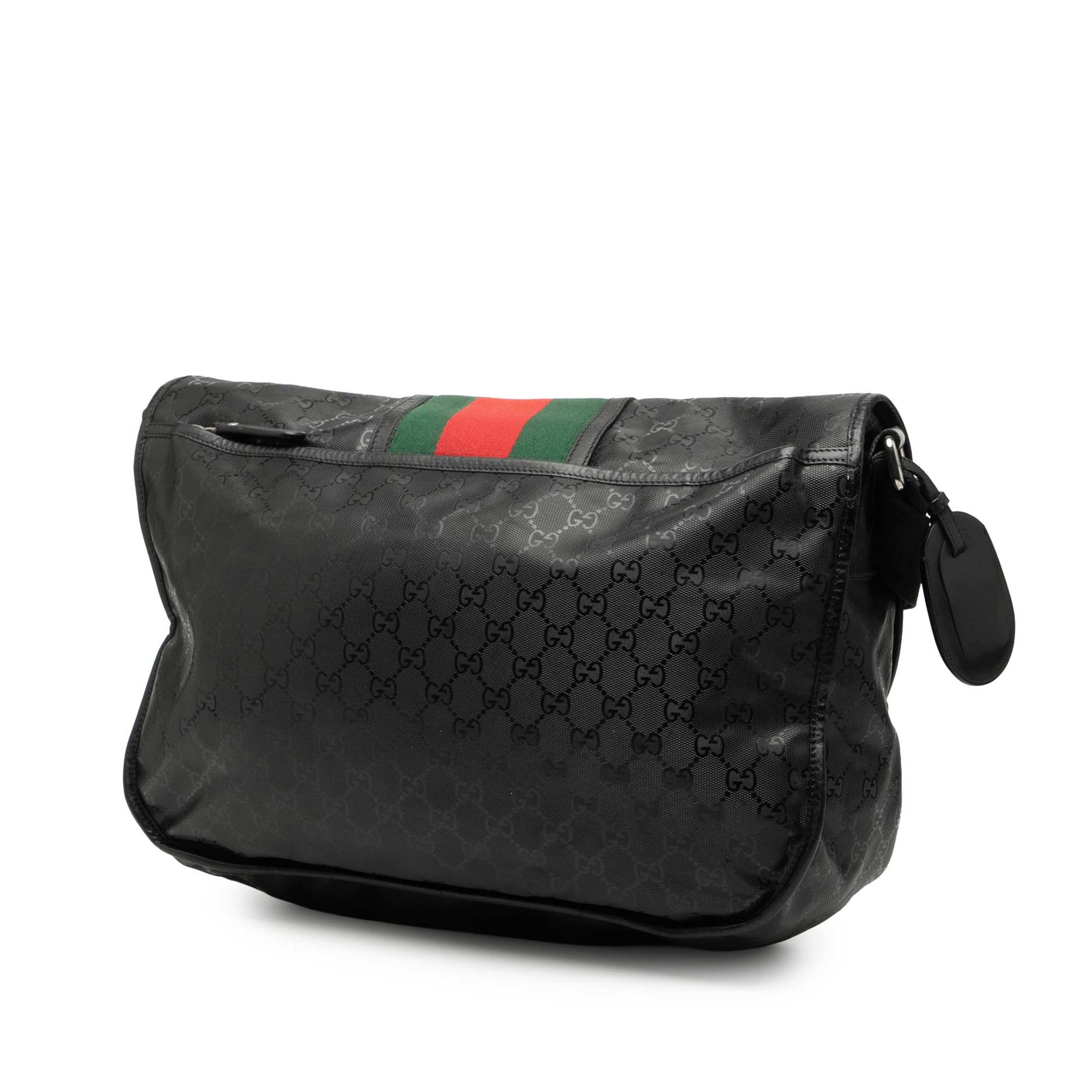 Gucci Gg Imprime Web Crossbody, från Luxclusif, i färgen black. Klicka för att öppna bilden i stort format