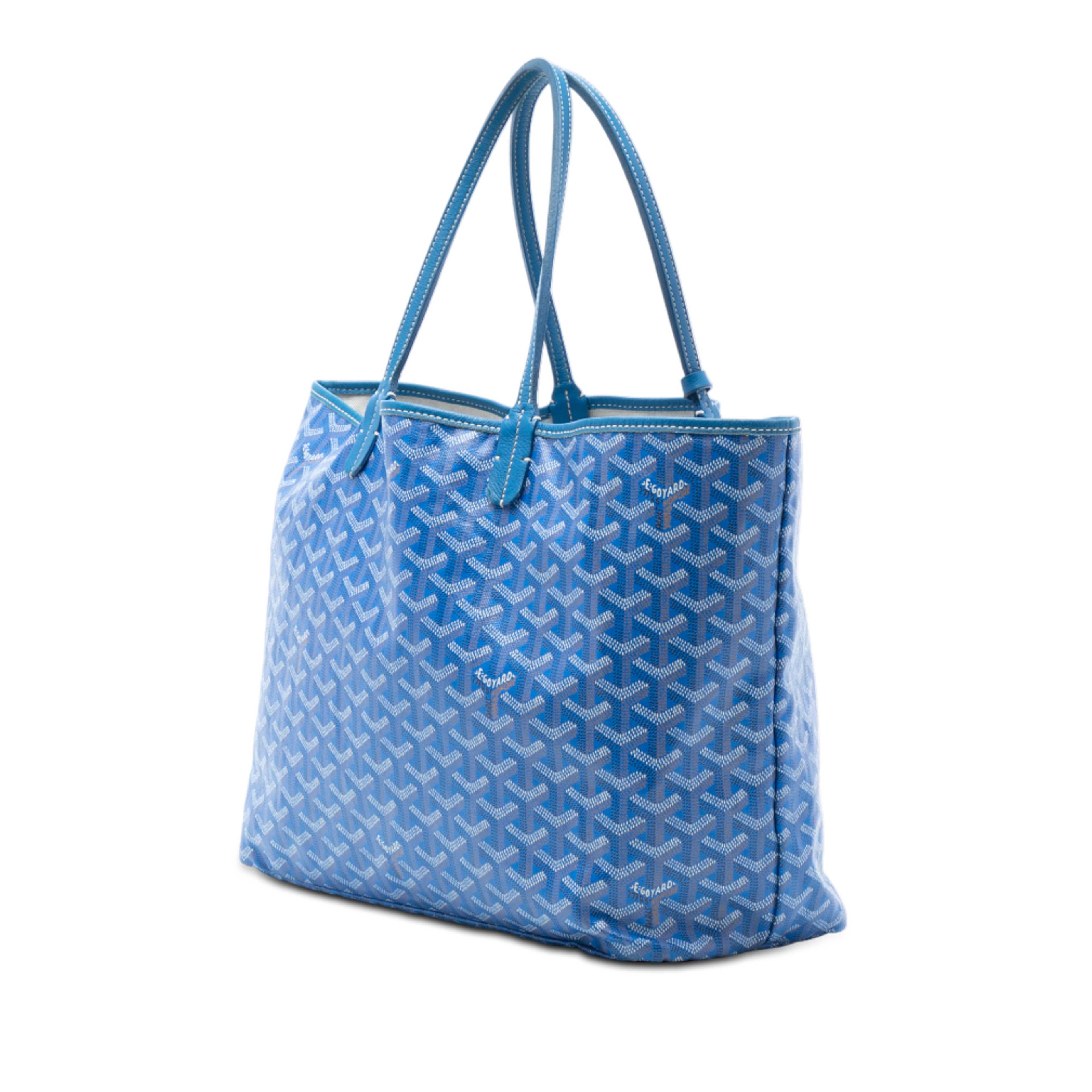 Goyard Goyardine Saint Louis Pm, från Luxclusif, i färgen blue. Klicka för att öppna bilden i stort format