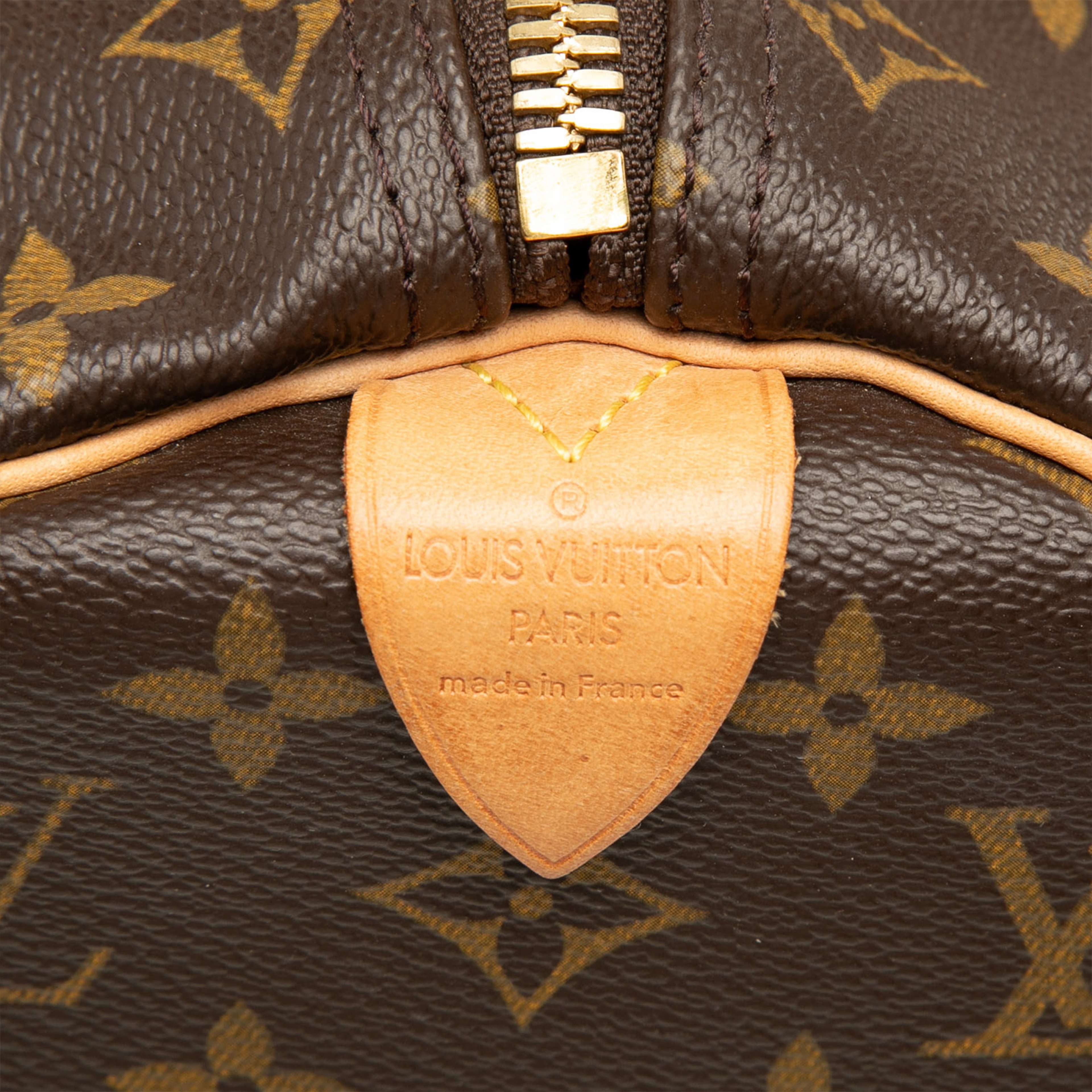 Louis Vuitton Monogram Keepall 45, från Luxclusif, i färgen brun. Klicka för att öppna bilden i stort format