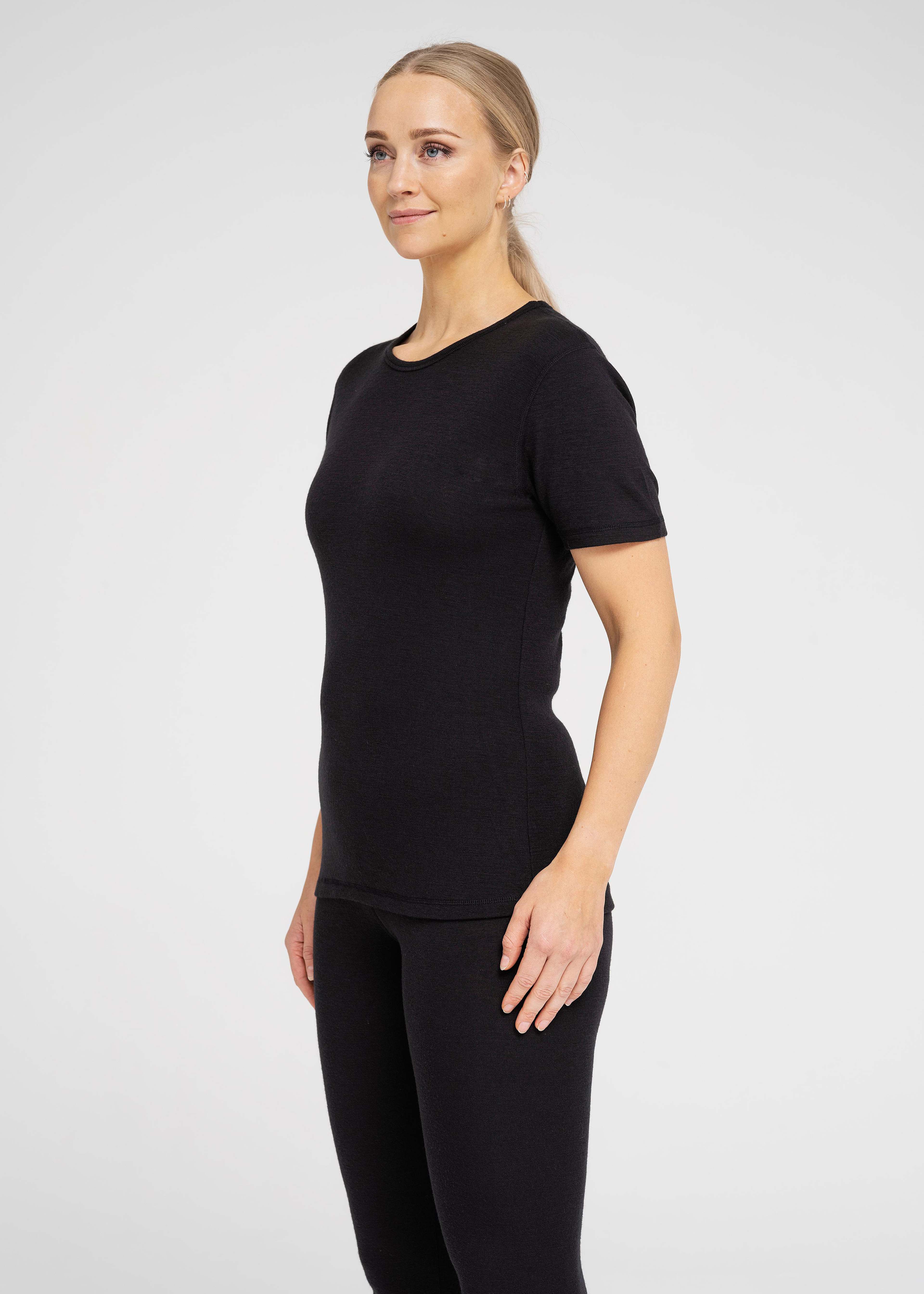2-pack 100% Merinoull, T-shirt, Marinblått