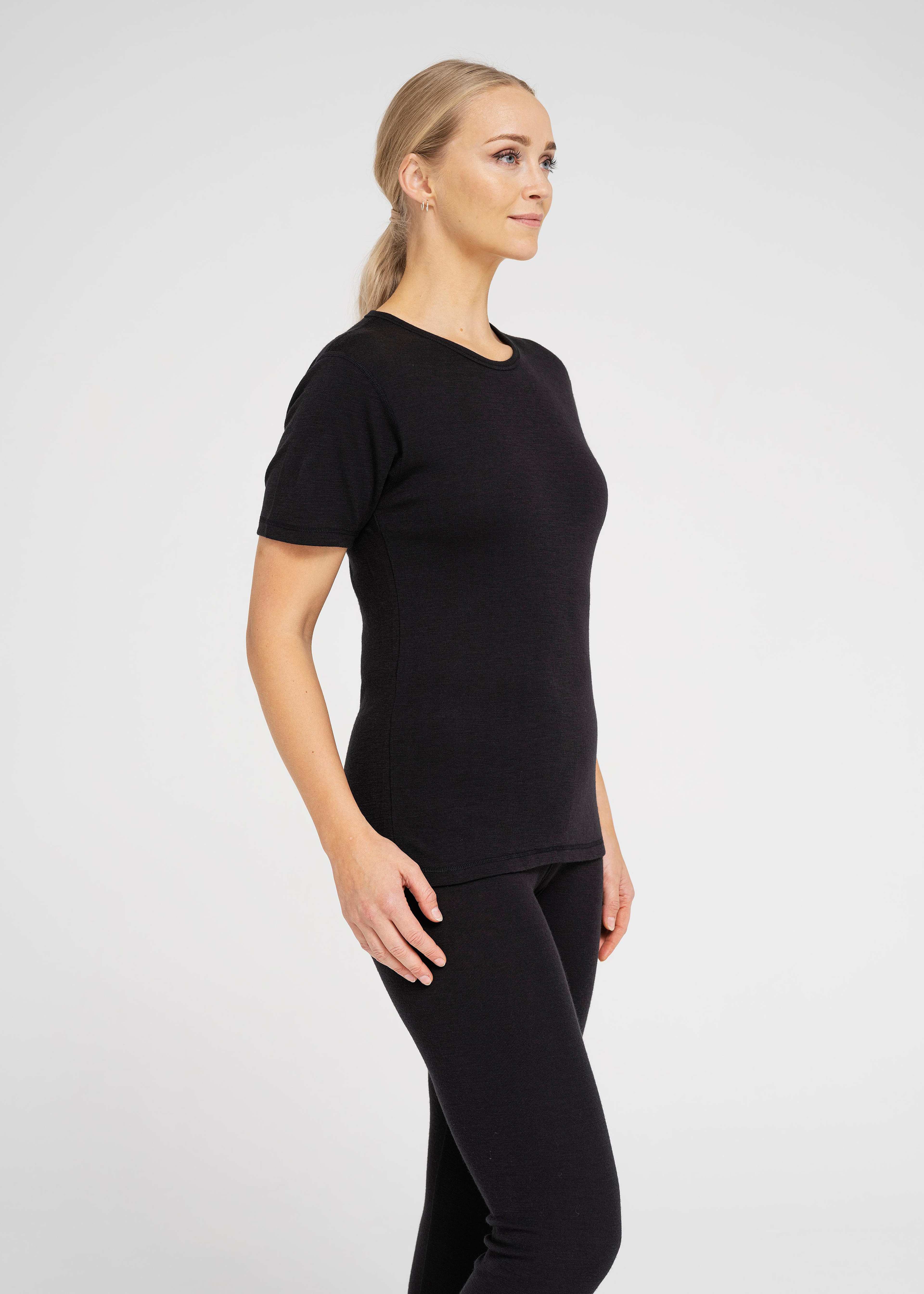 2-pack 100% Merinoull, T-shirt, Marinblått