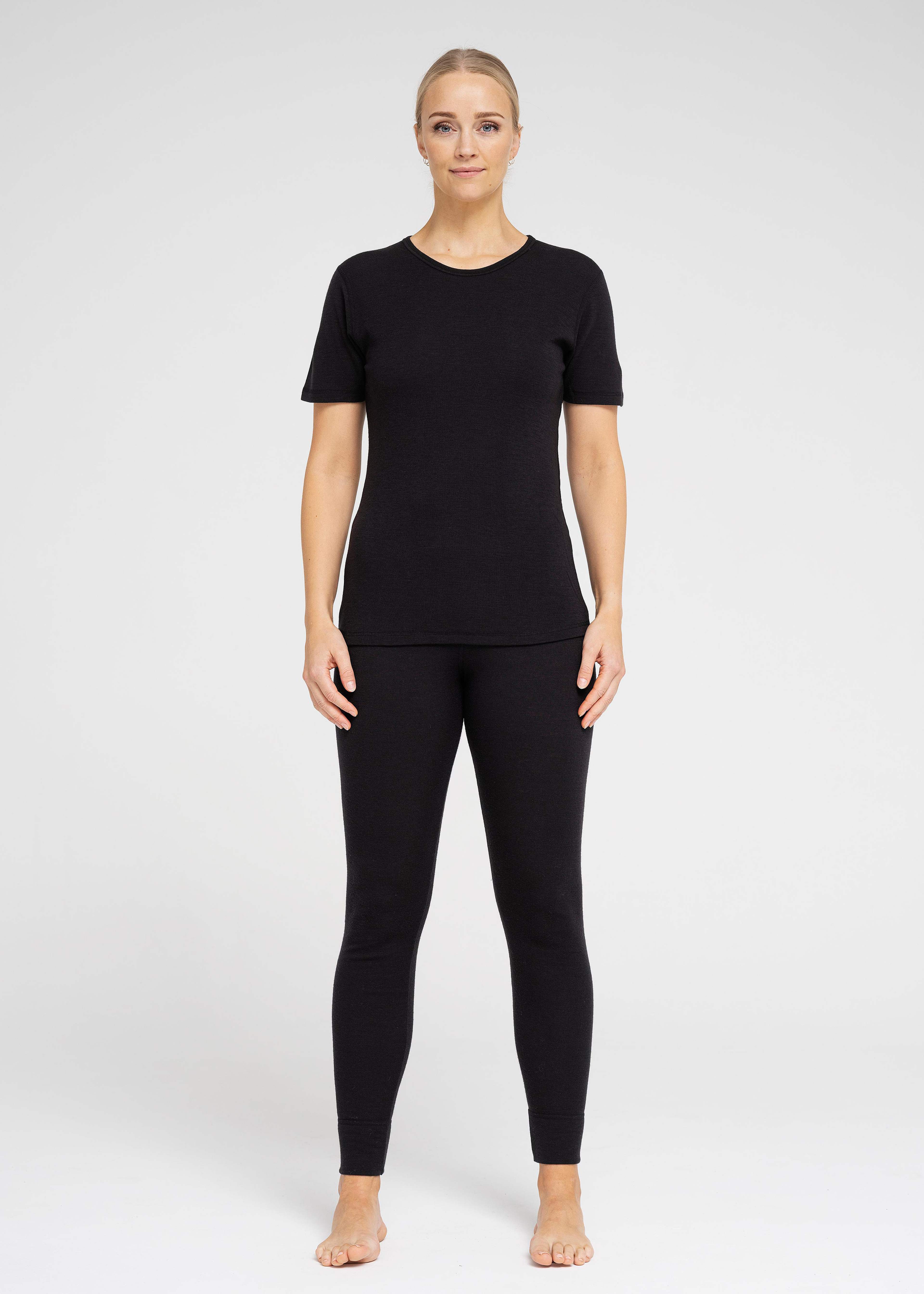 2-pack 100% Merinoull, T-shirt, Marinblått