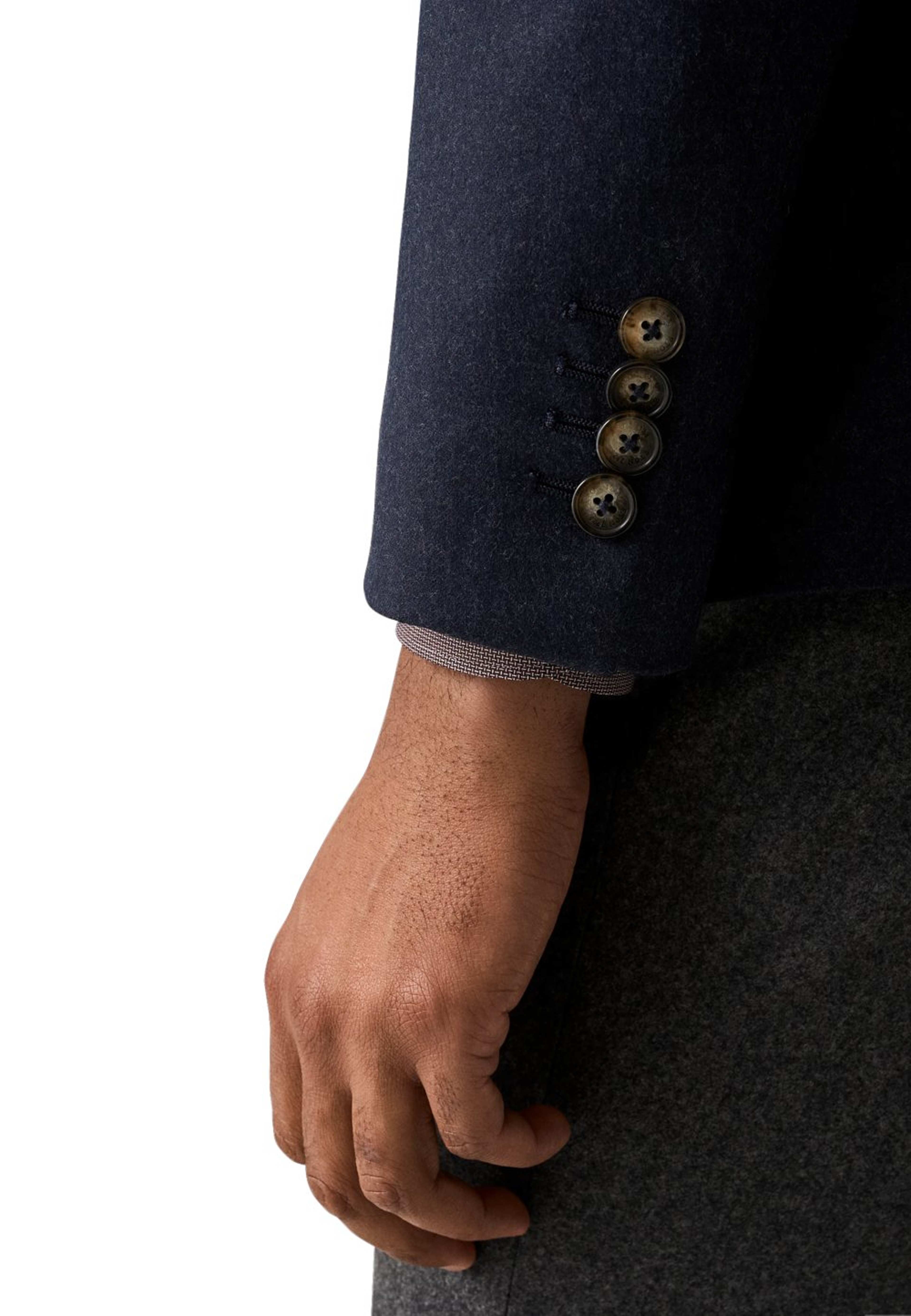 Soft Jacket I Flanell, från Eton, i färgen navy blue. Klicka för att öppna bilden i stort format