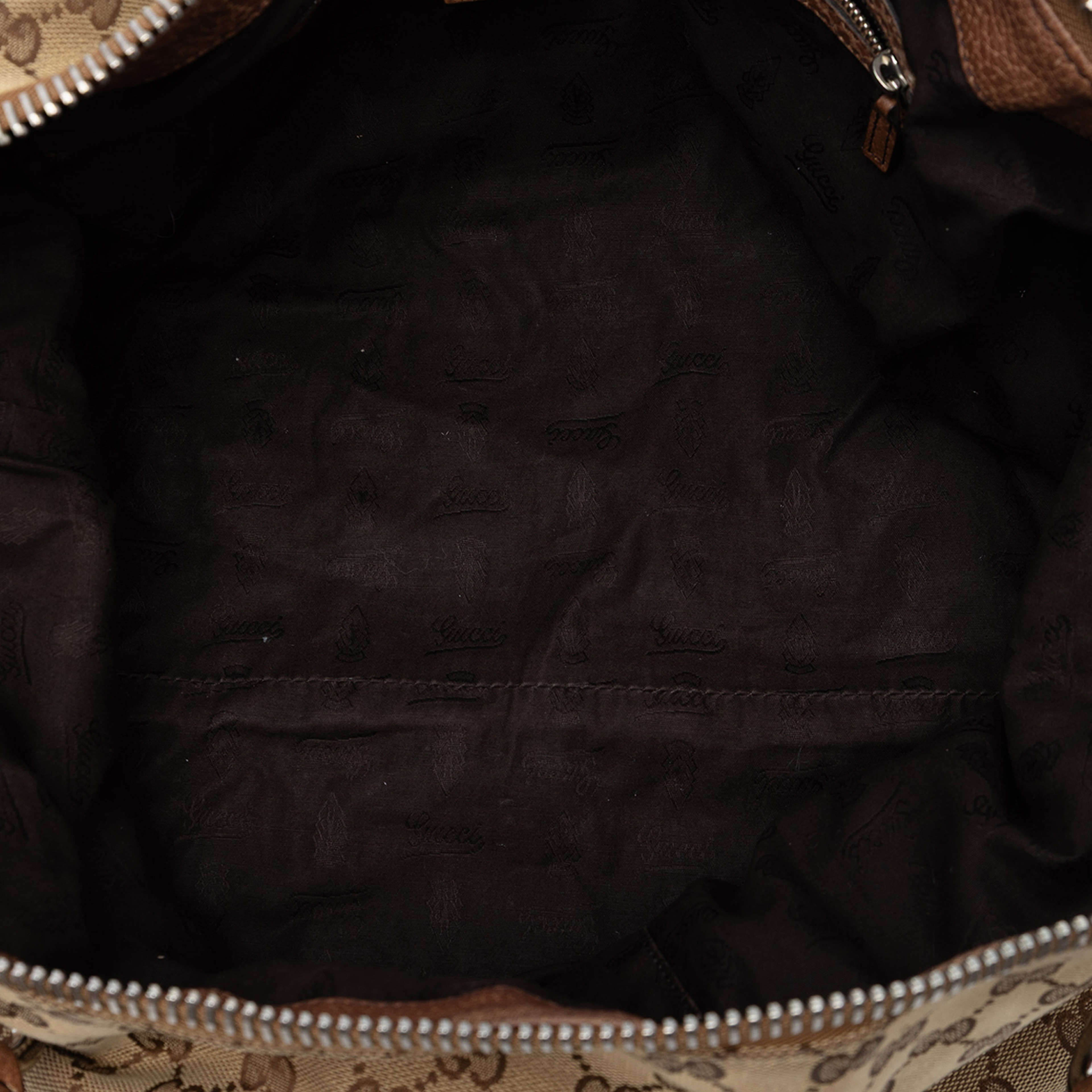 Gucci Medium Gg Canvas Bamboo Bar Tote, från Luxclusif, i färgen beige. Klicka för att öppna bilden i stort format