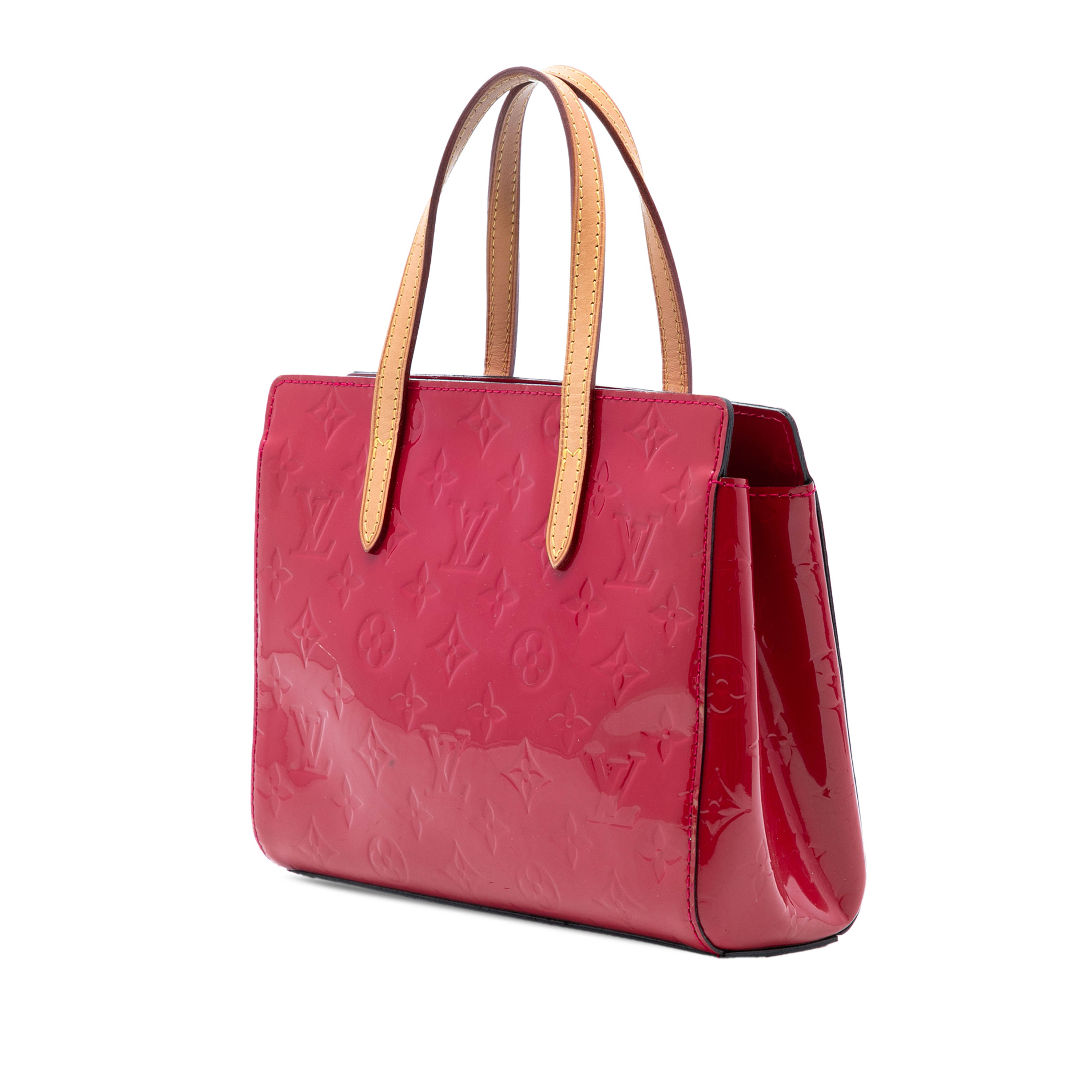 Louis Vuitton Monogram Vernis Catalina Bb, från Luxclusif, i färgen röd. Klicka för att öppna bilden i stort format