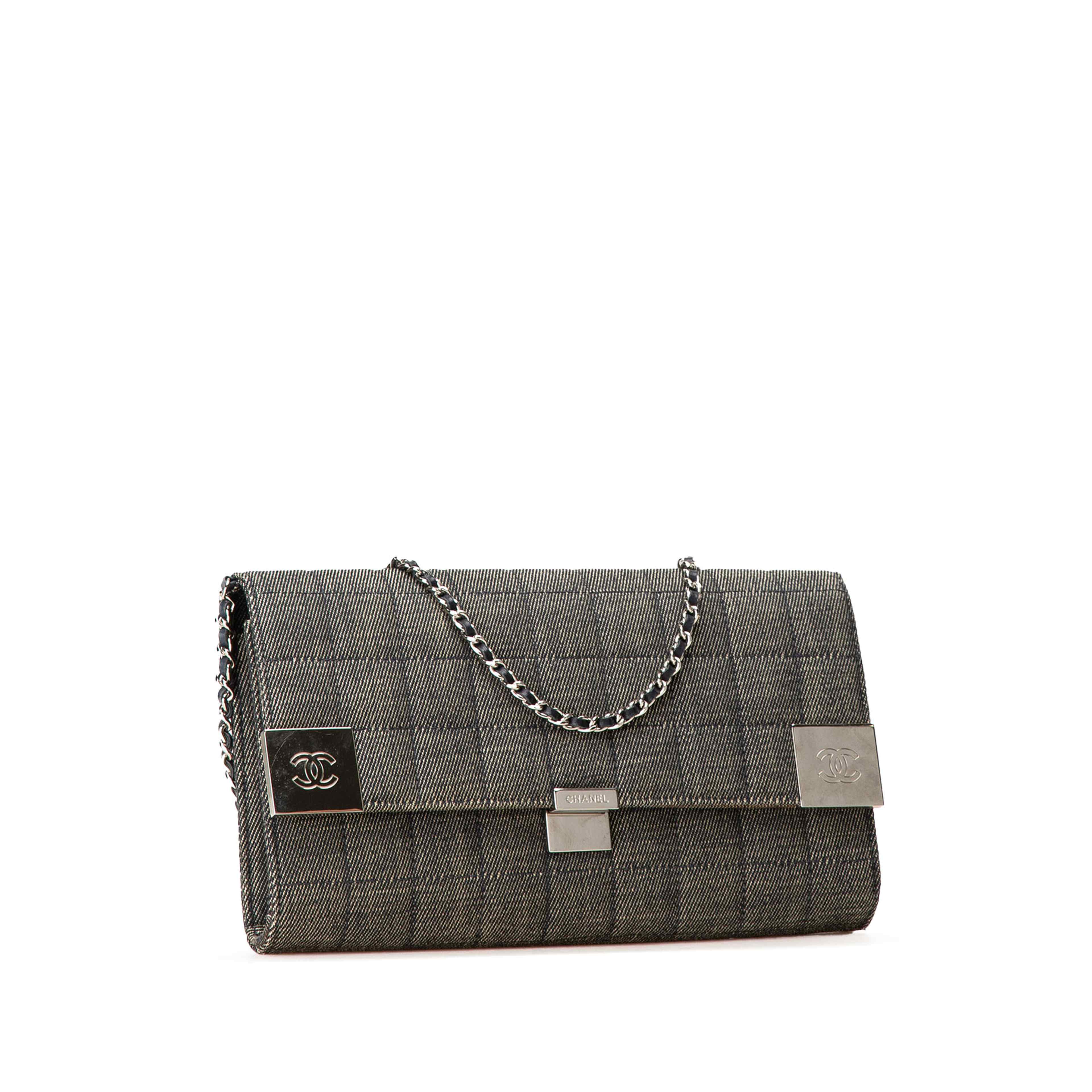 Chanel Denim Choco Bar Chain Flap