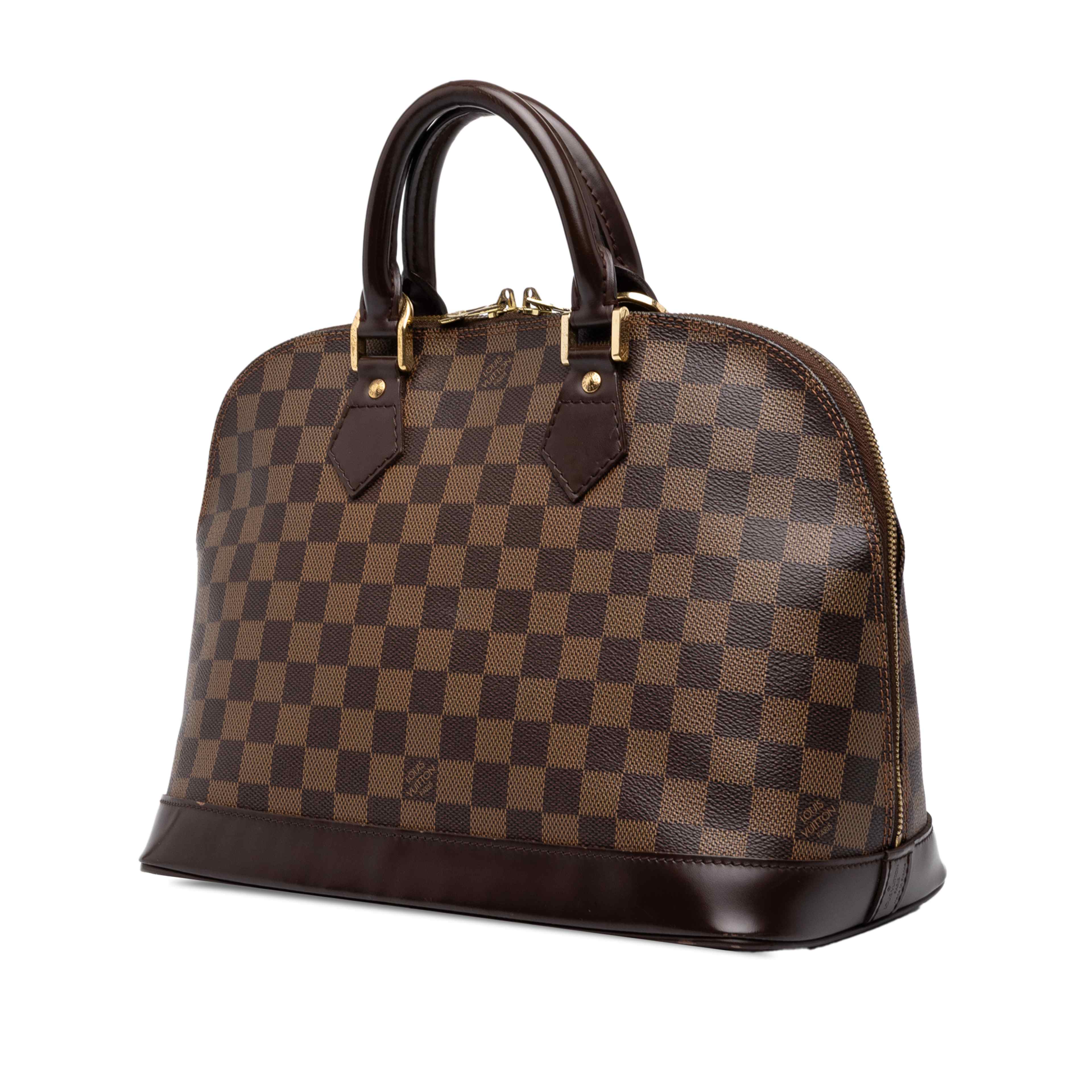 Louis Vuitton Damier Ebene Alma Pm, från Luxclusif, i färgen brun. Klicka för att öppna bilden i stort format