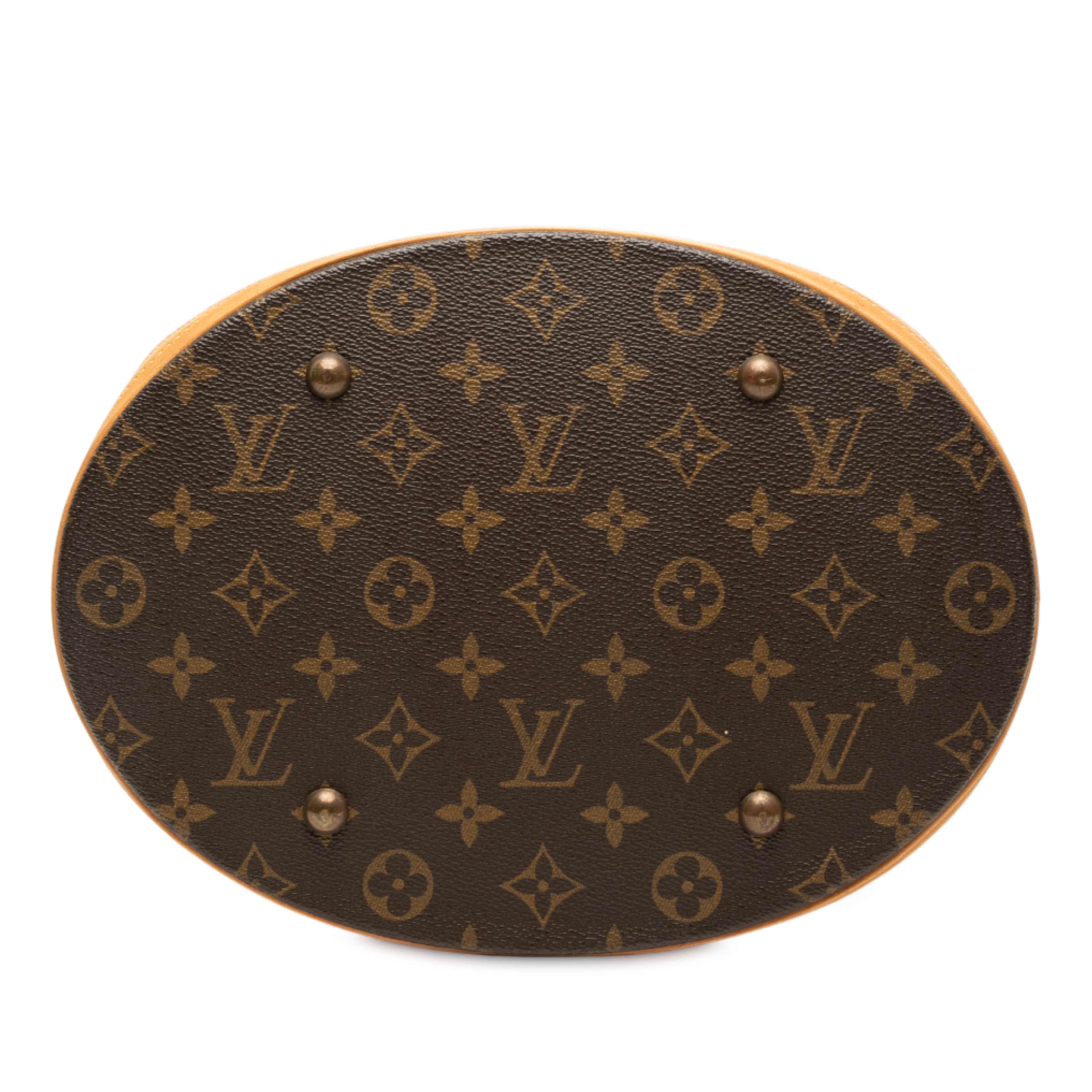 Louis Vuitton Monogram Bucket Gm, från Luxclusif, i färgen brown. Klicka för att öppna bilden i stort format