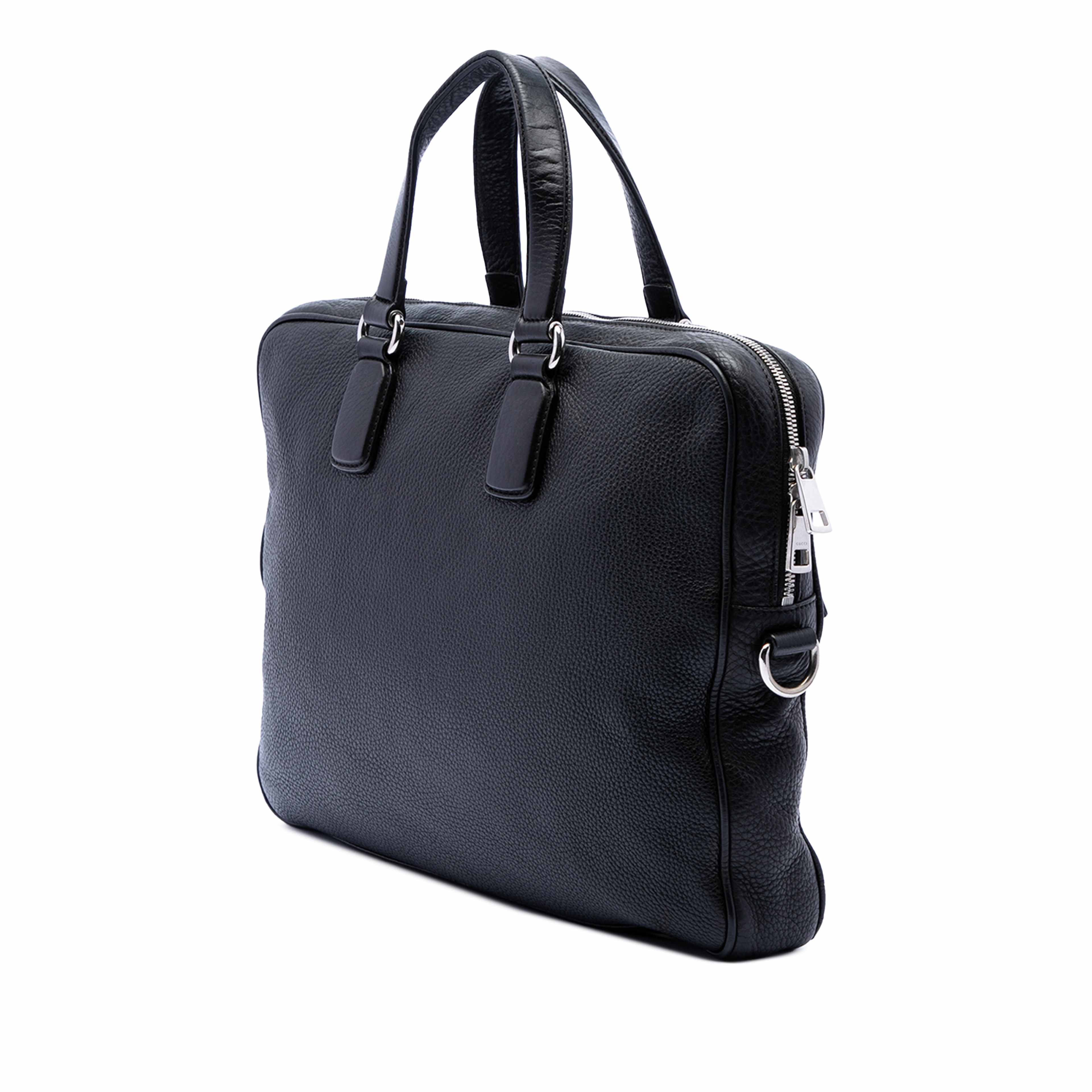 Gucci Calfskin Soho Briefcase, från Luxclusif, i färgen black. Klicka för att öppna bilden i stort format