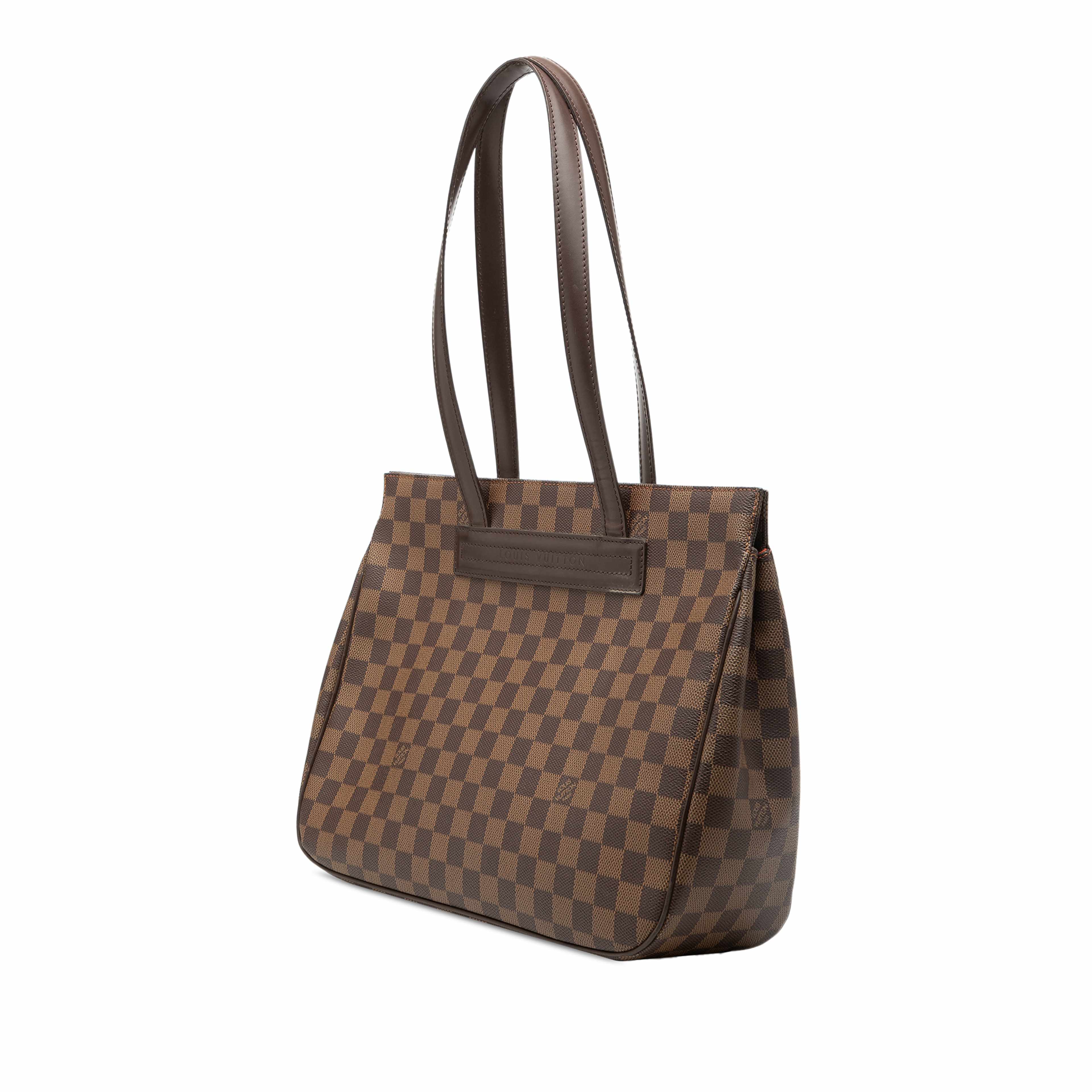 Louis Vuitton Damier Ebene Parioli Pm, från Luxclusif, i färgen brun. Klicka för att öppna bilden i stort format