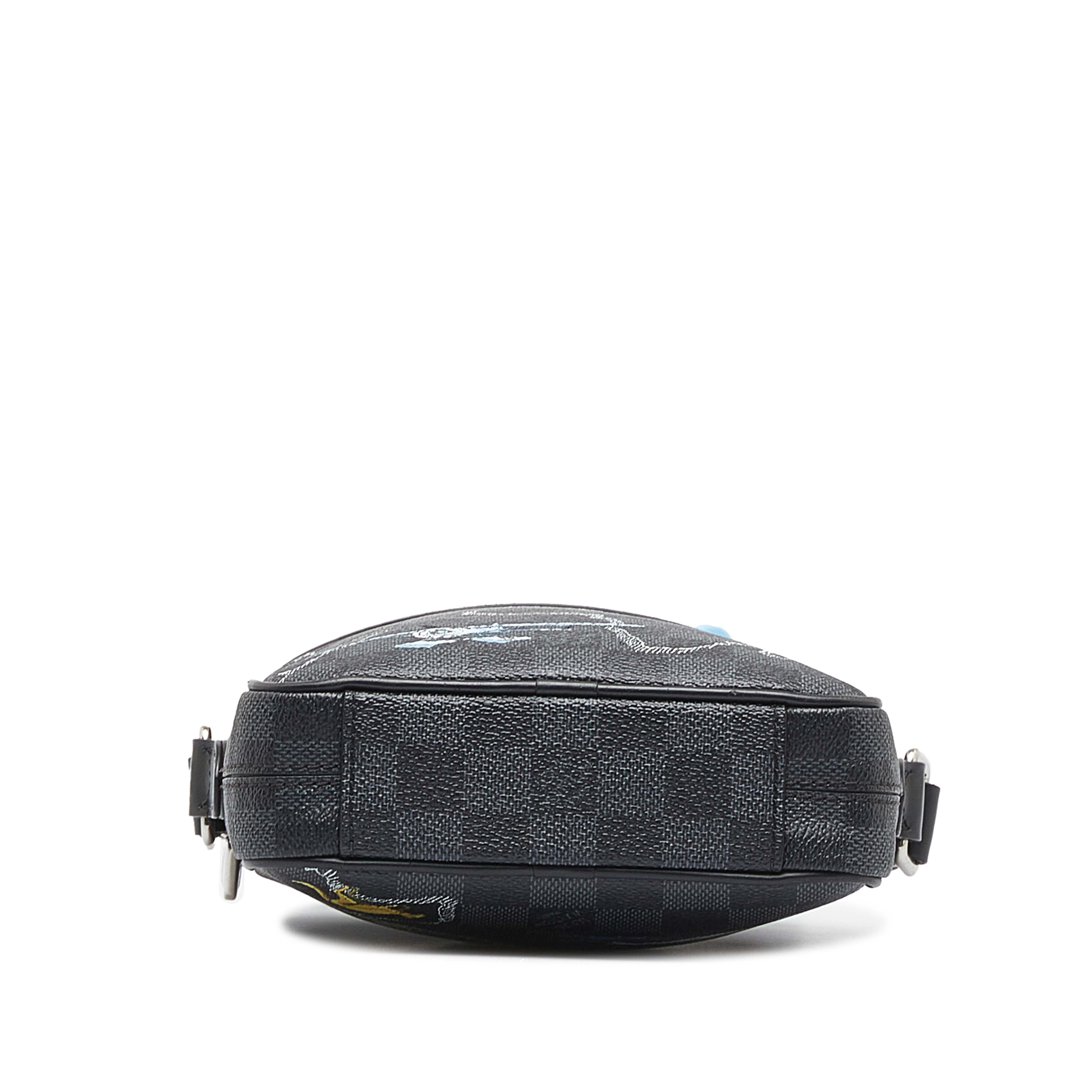 Louis Vuitton Damier Graphite Renaissance Map Danube Slim Pm