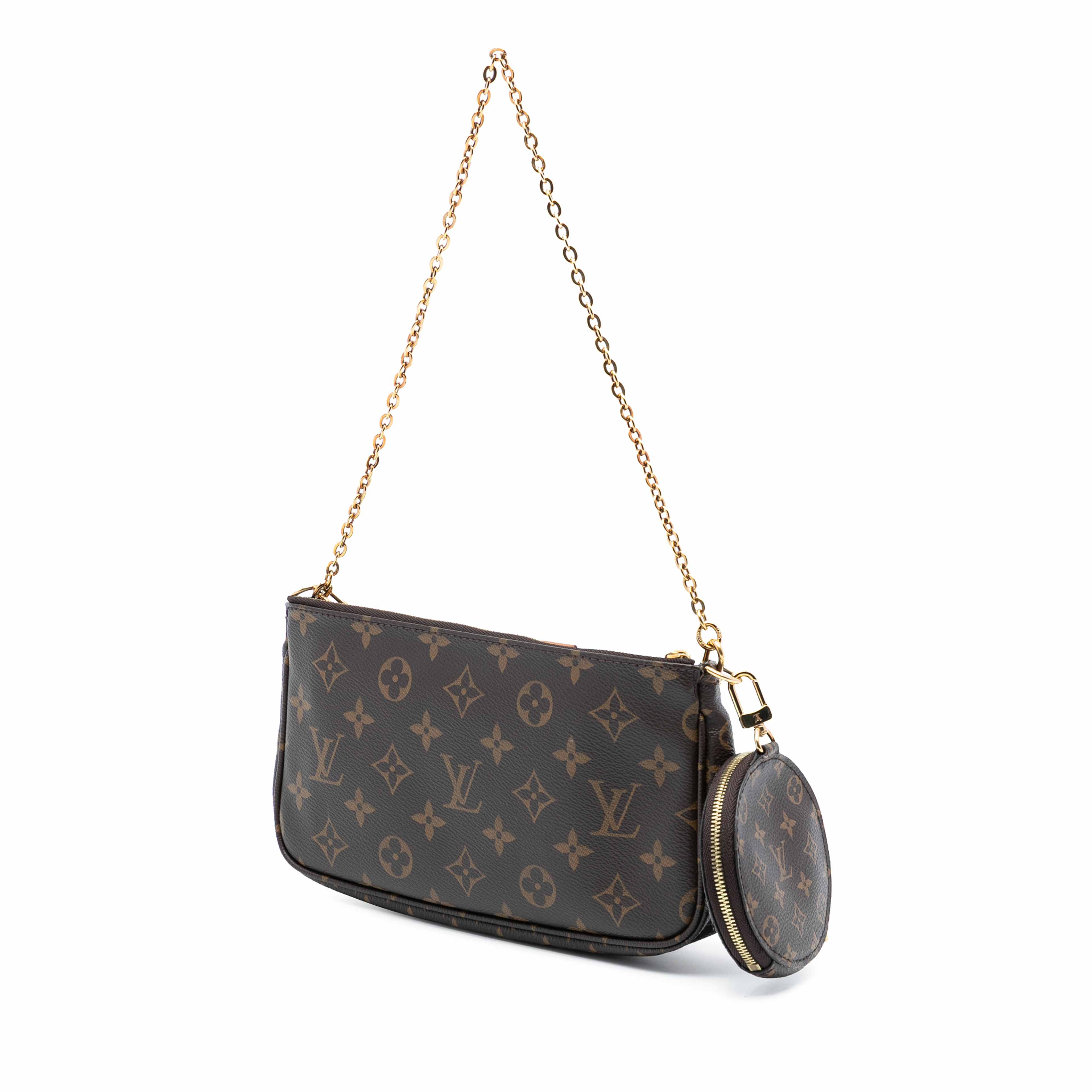 Louis Vuitton Monogram Multi Pochette Accessoires, från Luxclusif, i färgen brown. Klicka för att öppna bilden i stort format