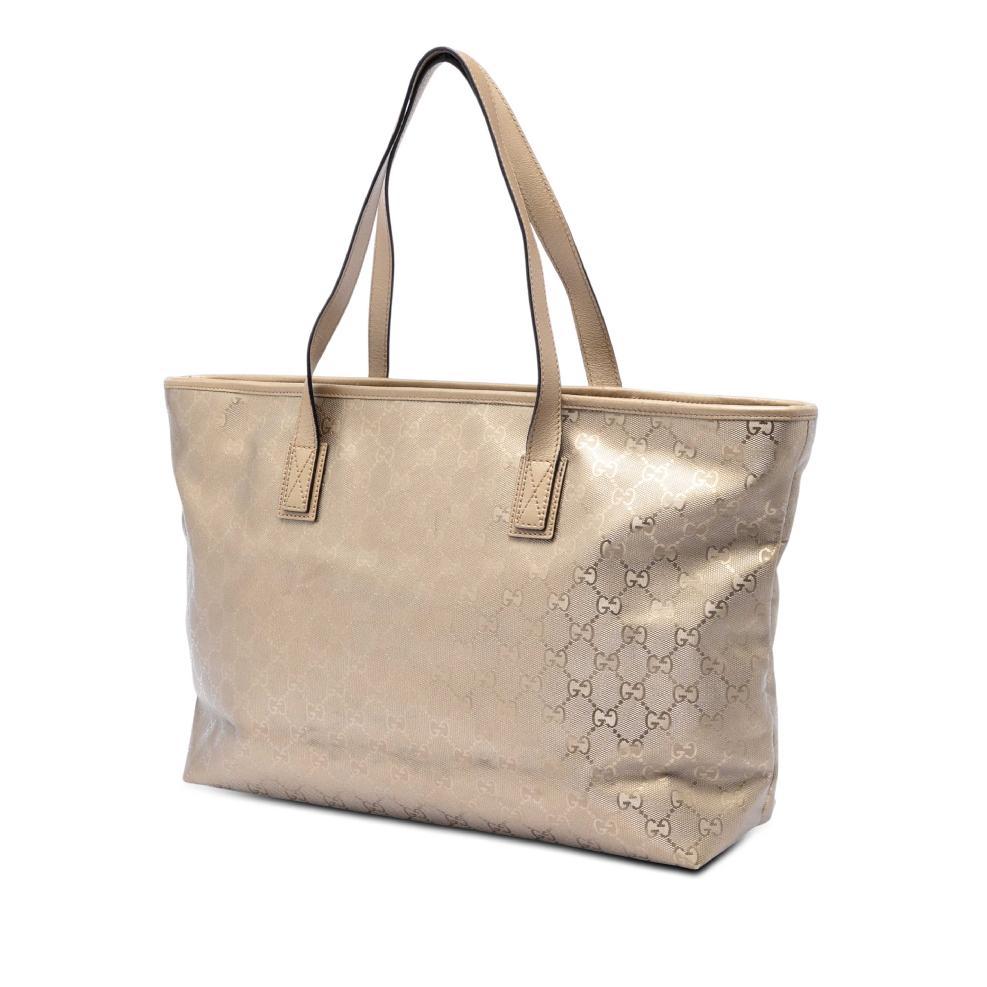 Gucci Medium Gg Imprime Tote, från Luxclusif, i färgen gold. Klicka för att öppna bilden i stort format