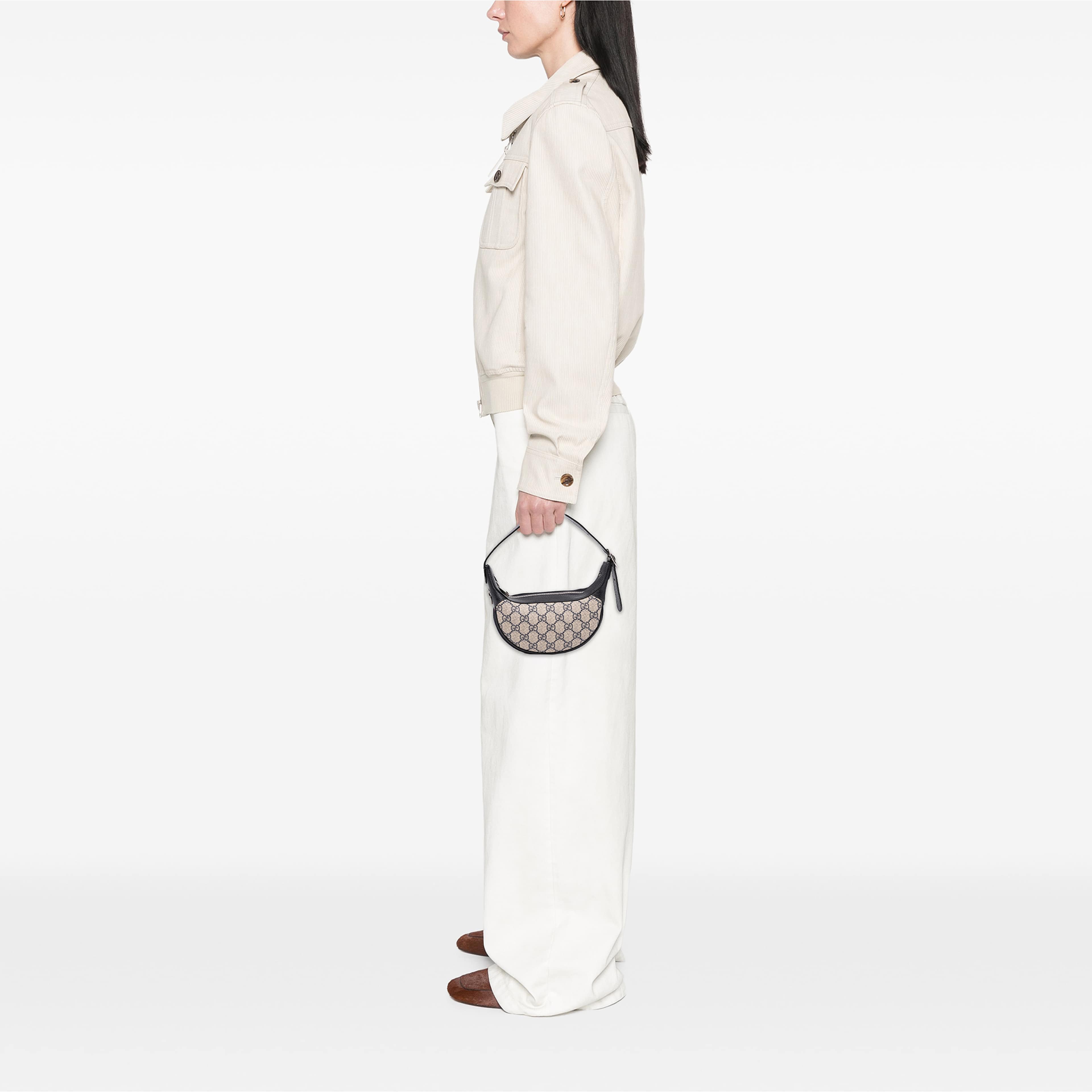 Gucci Mini Gg Supreme Web Ophidia Shoulder Bag, från Luxclusif, i färgen beige. Klicka för att öppna bilden i stort format