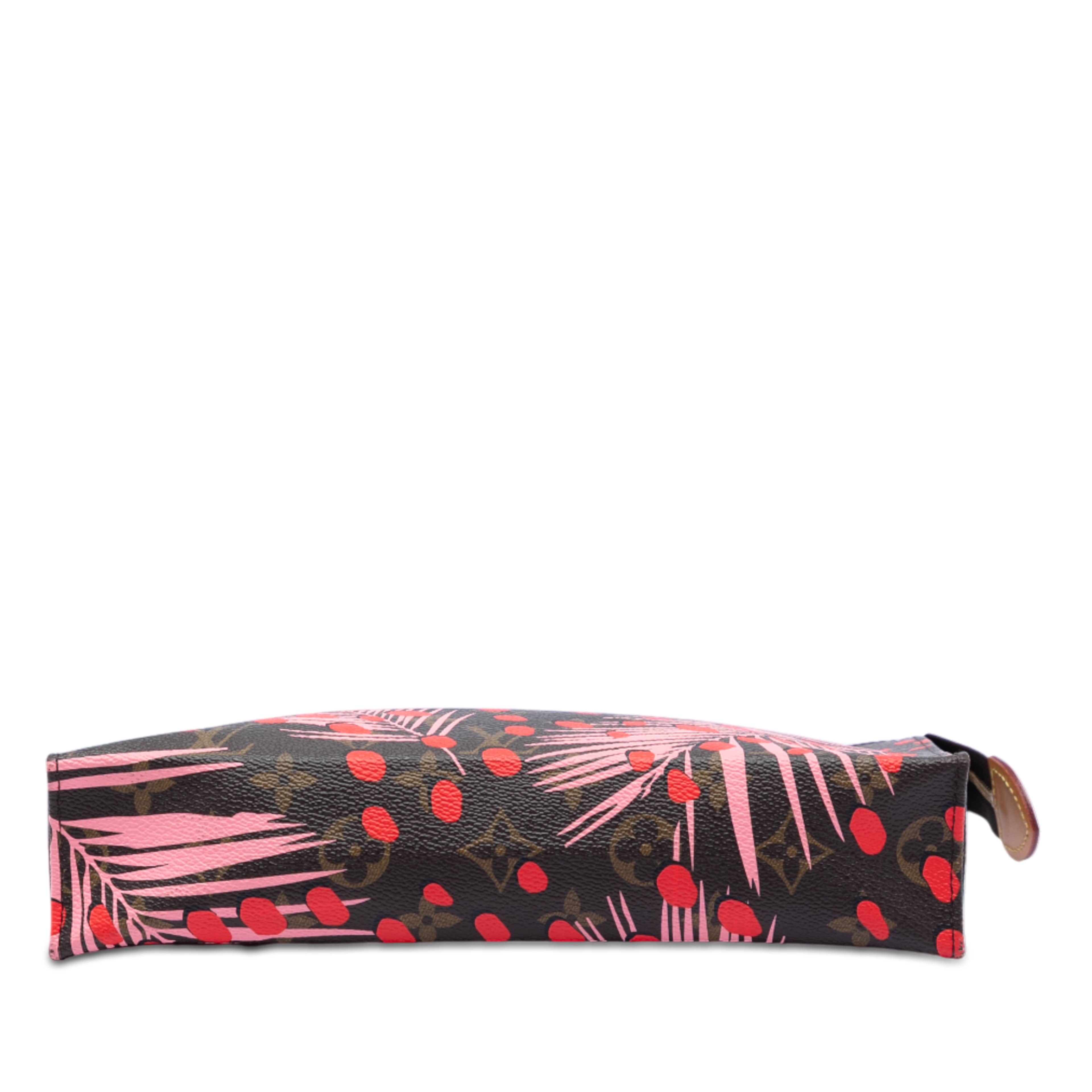 Louis Vuitton Monogram Jungle Dots Toiletry Pouch 26, från Luxclusif, i färgen brown. Klicka för att öppna bilden i stort format