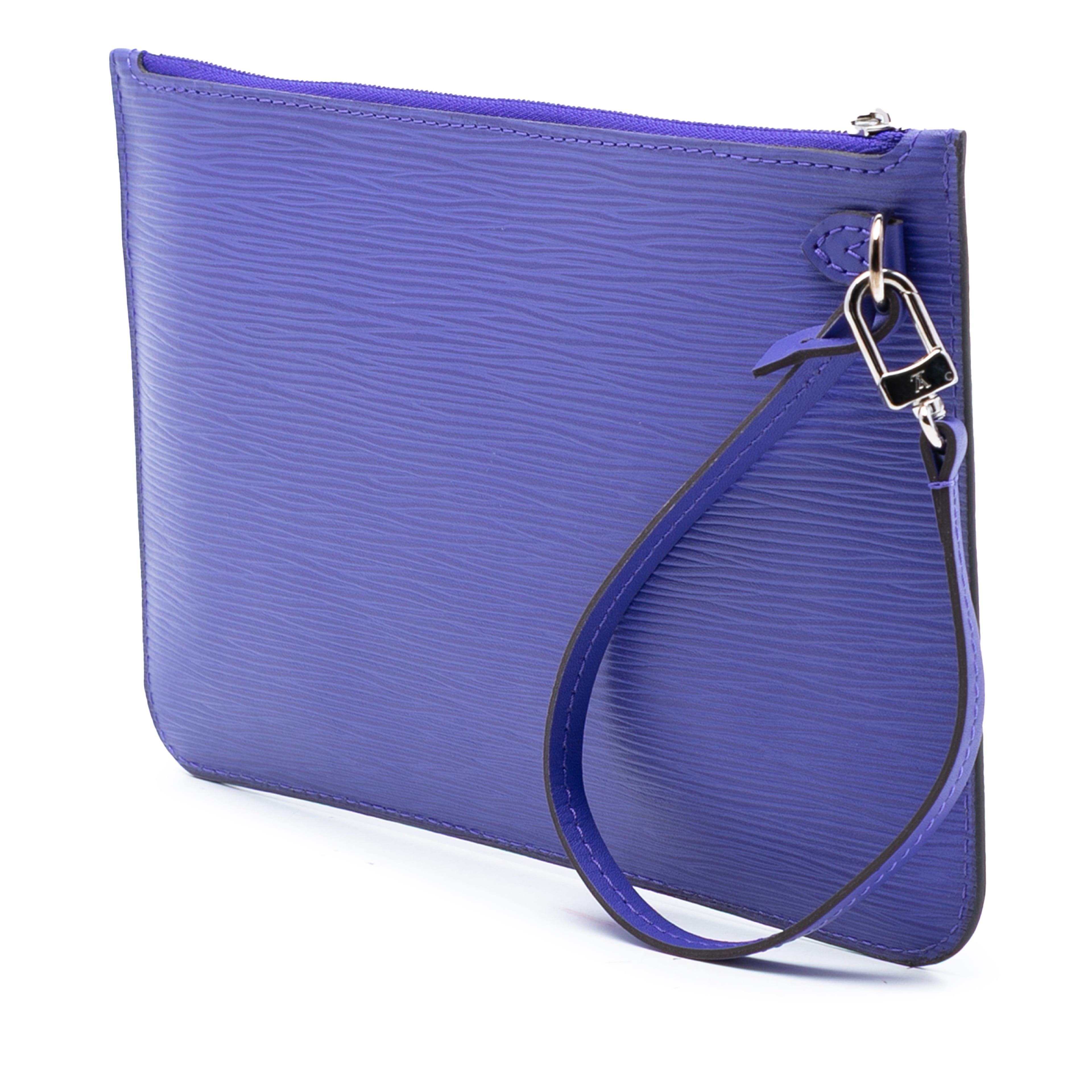 Louis Vuitton Epi Neverfull Pouch, från Luxclusif, i färgen purple. Klicka för att öppna bilden i stort format