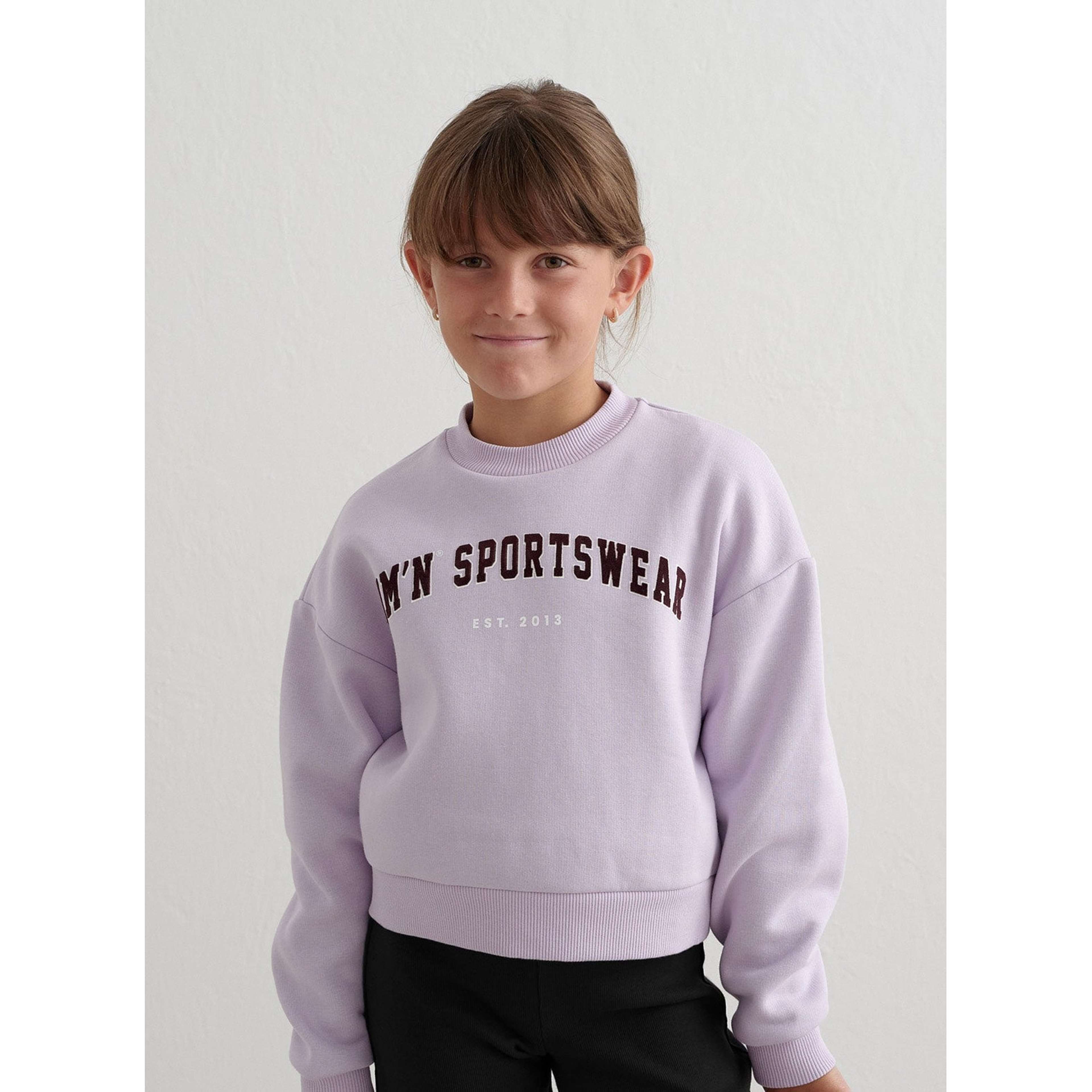Pale Lavender Young Varsity Sweatshirt