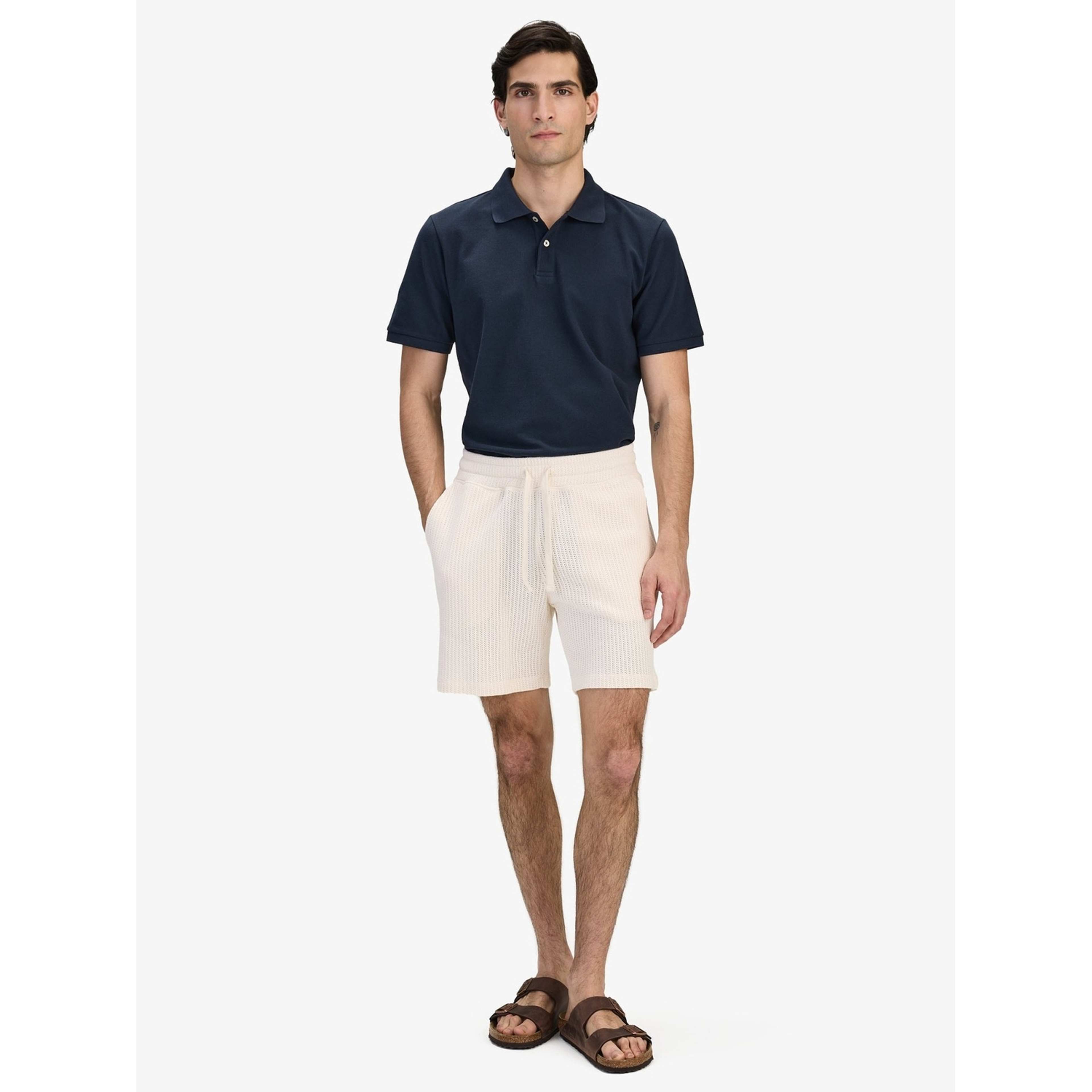 Cotton Crochet Shorts (mateo), från John Henric, i färgen off white. Klicka för att öppna bilden i stort format