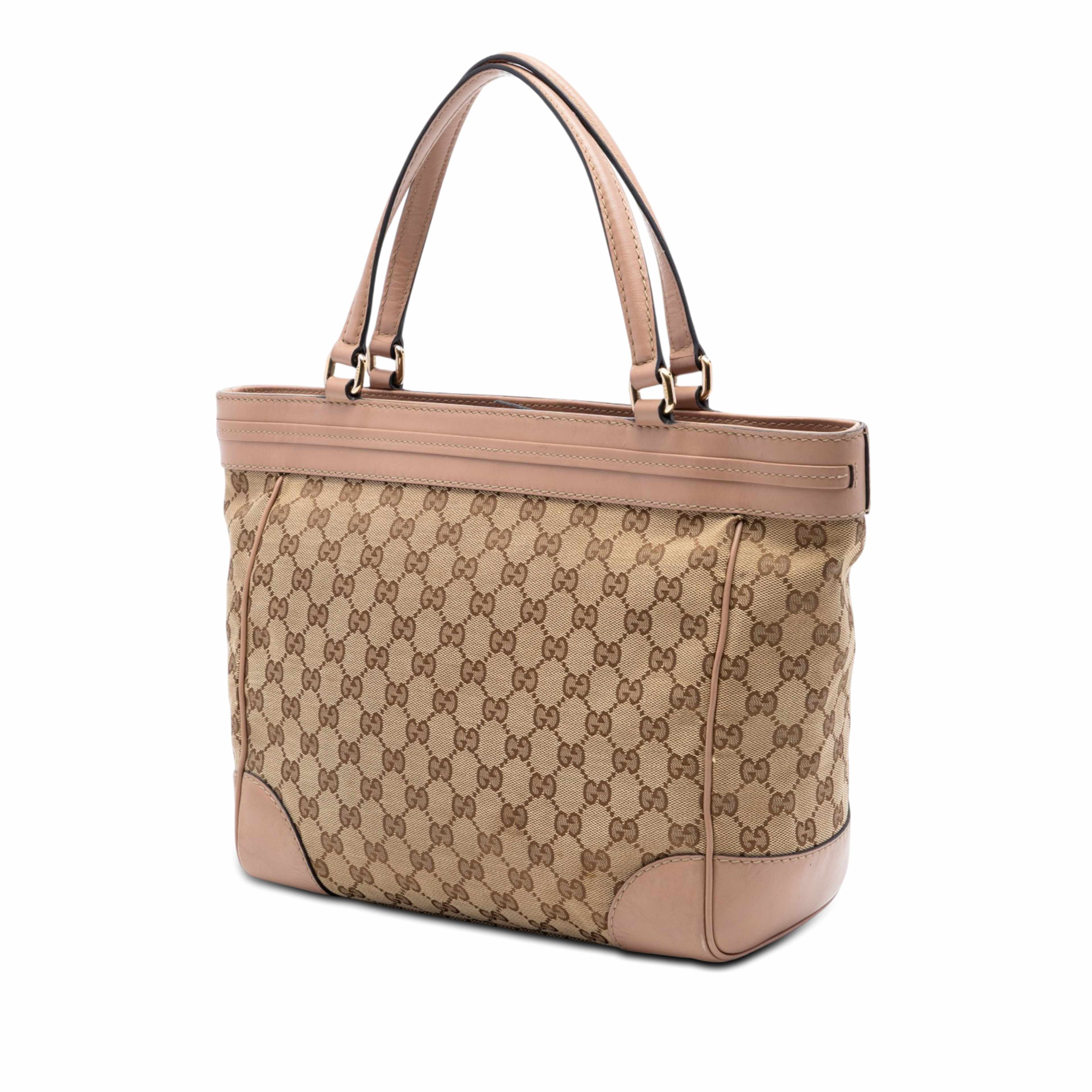 Gucci Gg Canvas Mayfair Tote, från Luxclusif, i färgen beige. Klicka för att öppna bilden i stort format