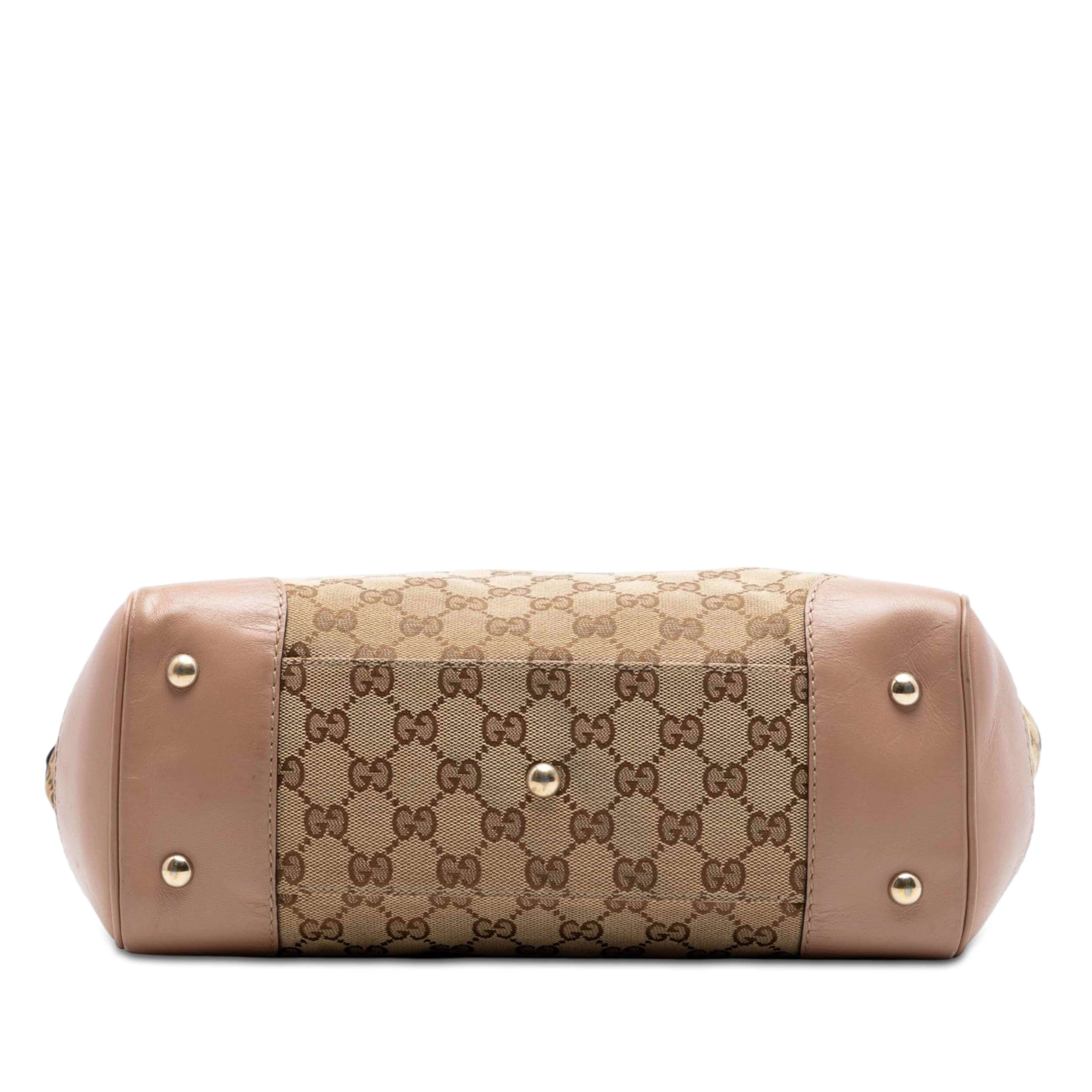 Gucci Gg Canvas Mayfair Tote, från Luxclusif, i färgen beige. Klicka för att öppna bilden i stort format