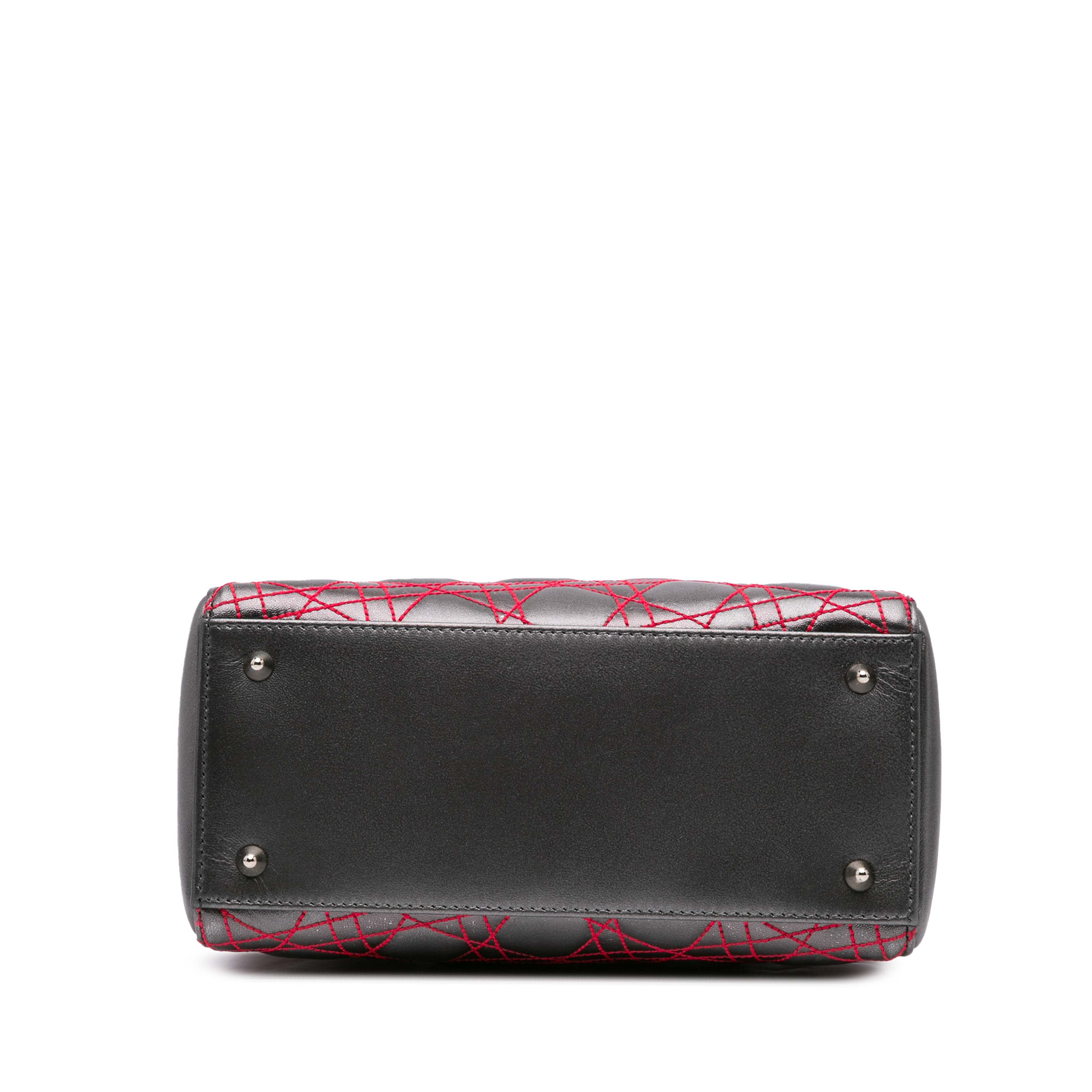 Dior Anselm Reyle Medium Metallic Lambskin Cannage Lady Dior