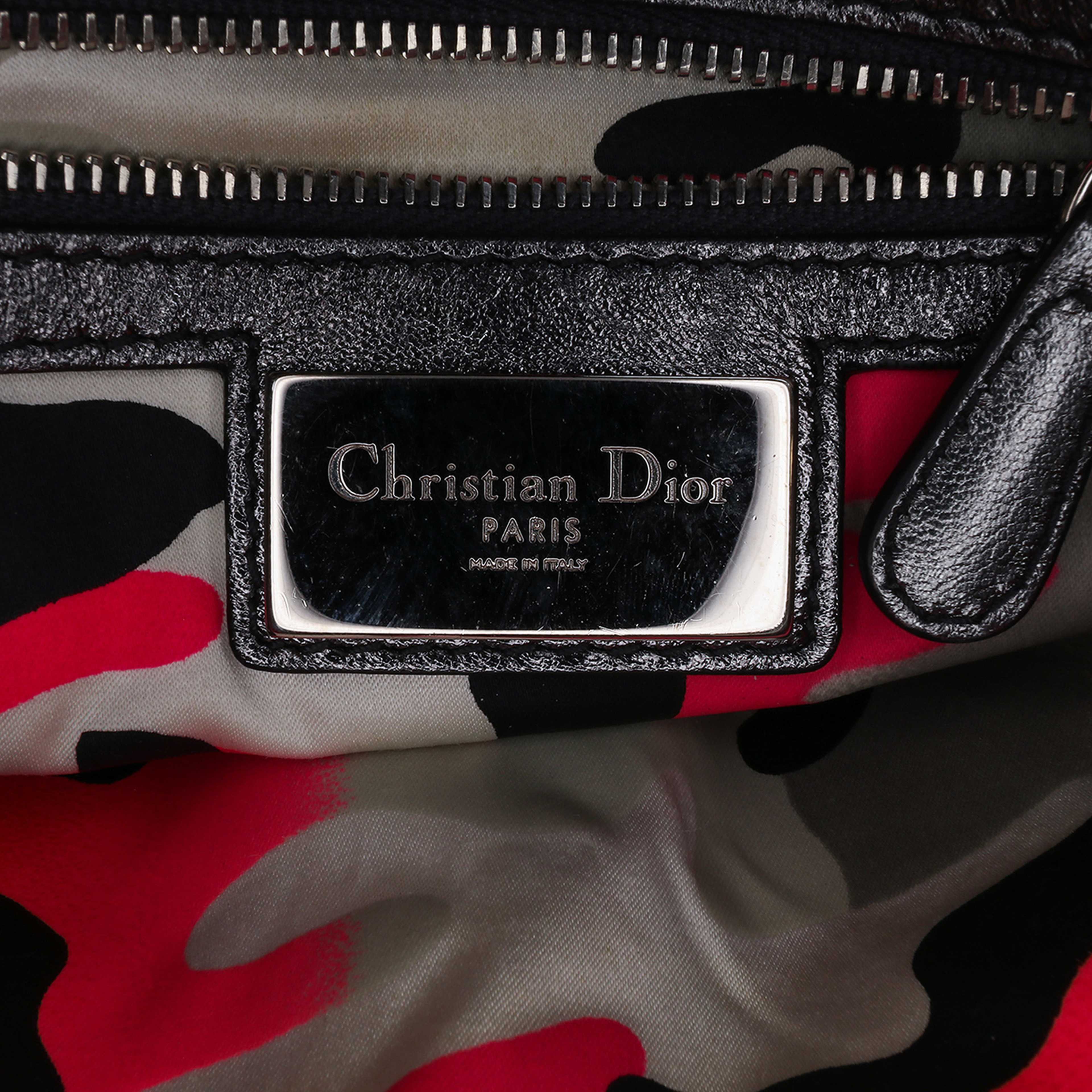 Dior Anselm Reyle Medium Metallic Lambskin Cannage Lady Dior
