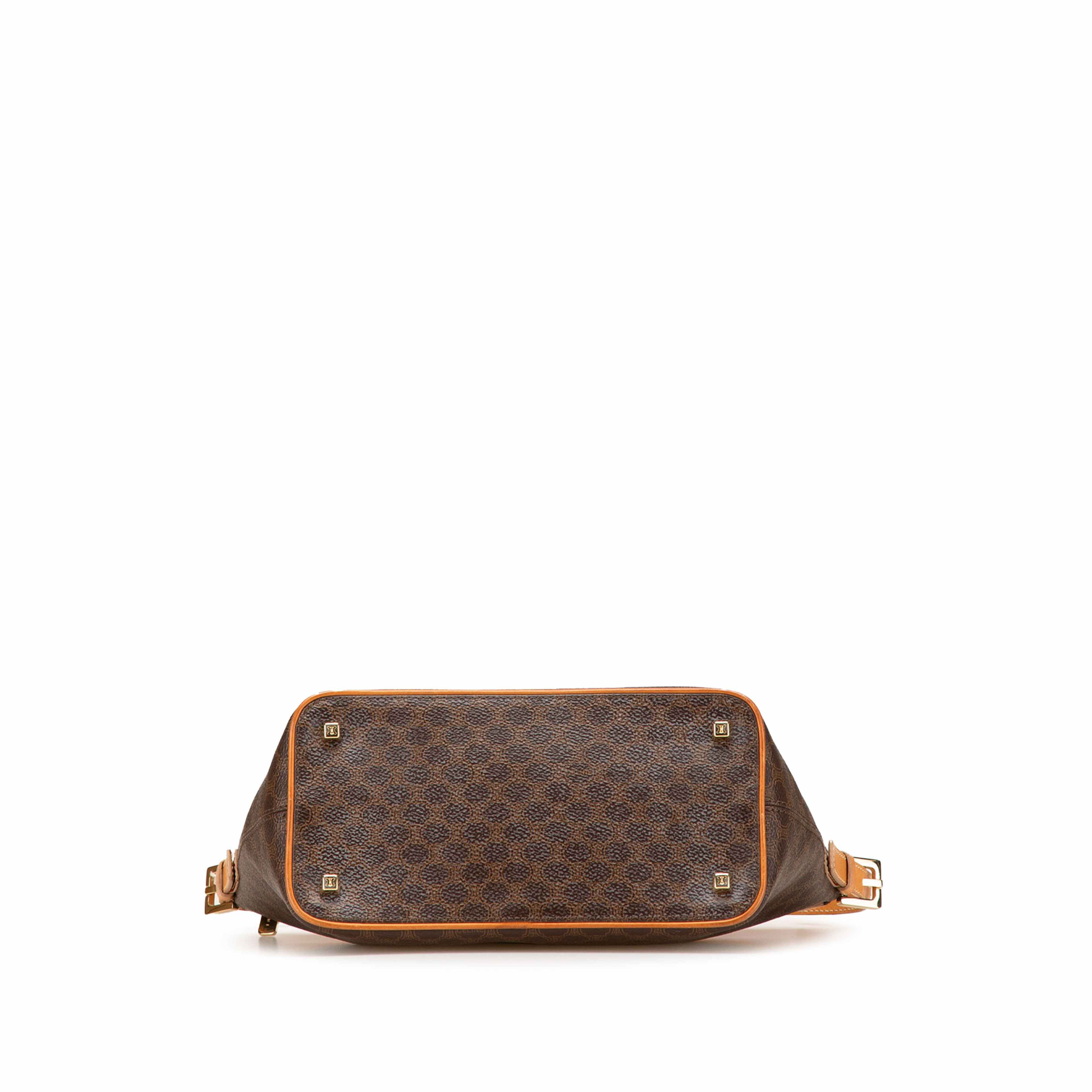 Celine Macadam Coated Canvas Handbag