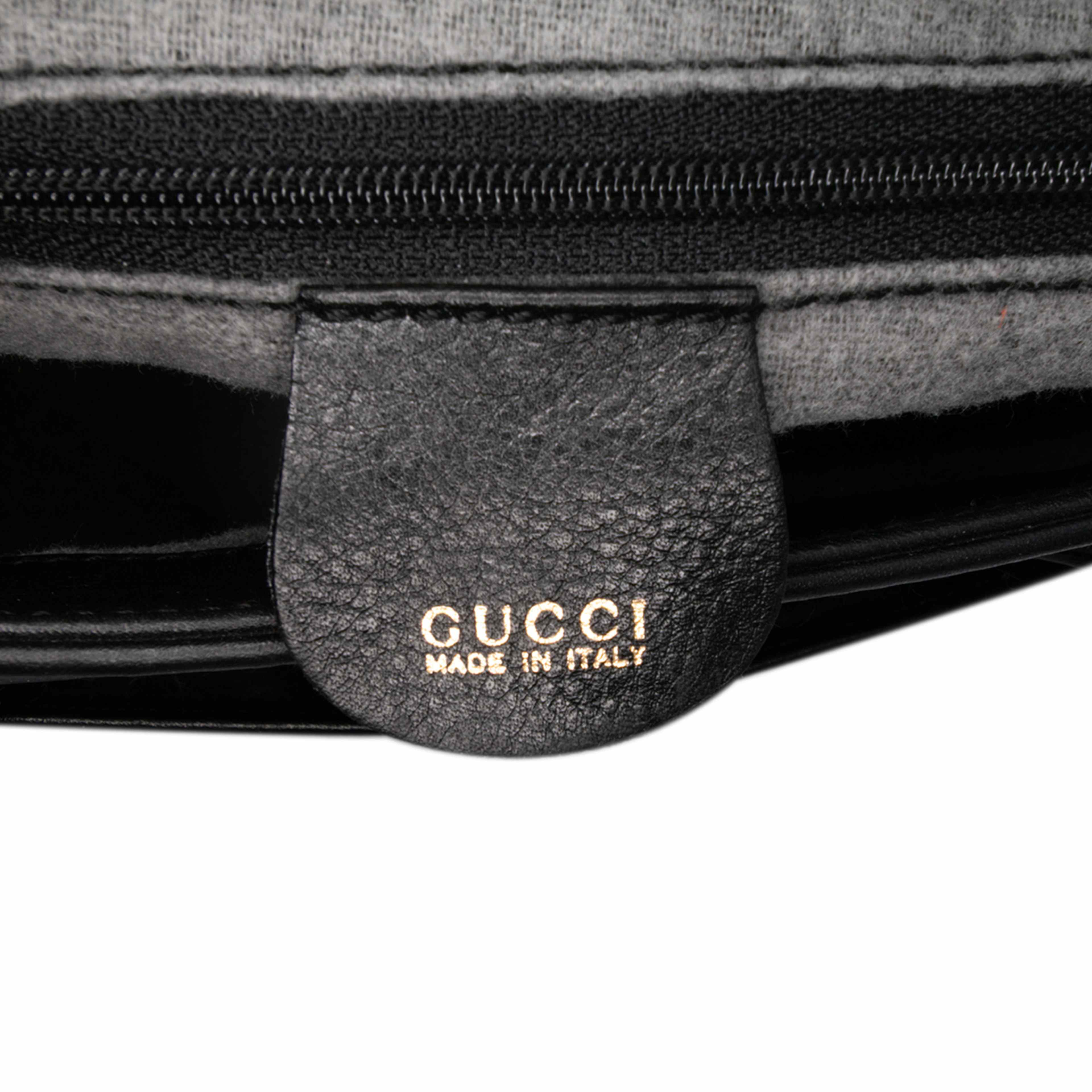 Gucci Small Leather Bamboo Satchel