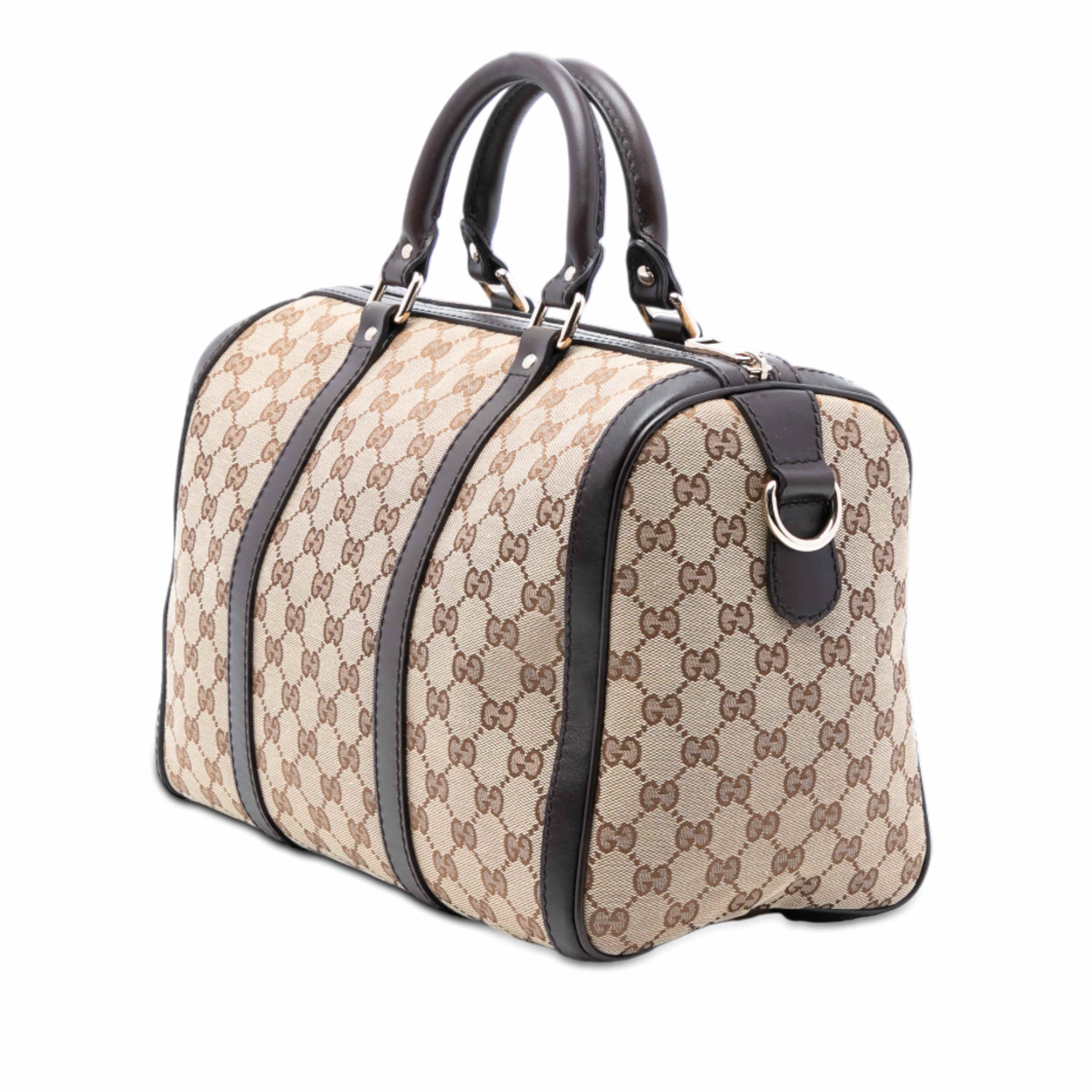 Gucci Medium Gg Canvas Joy Boston Bag, från Luxclusif, i färgen beige. Klicka för att öppna bilden i stort format