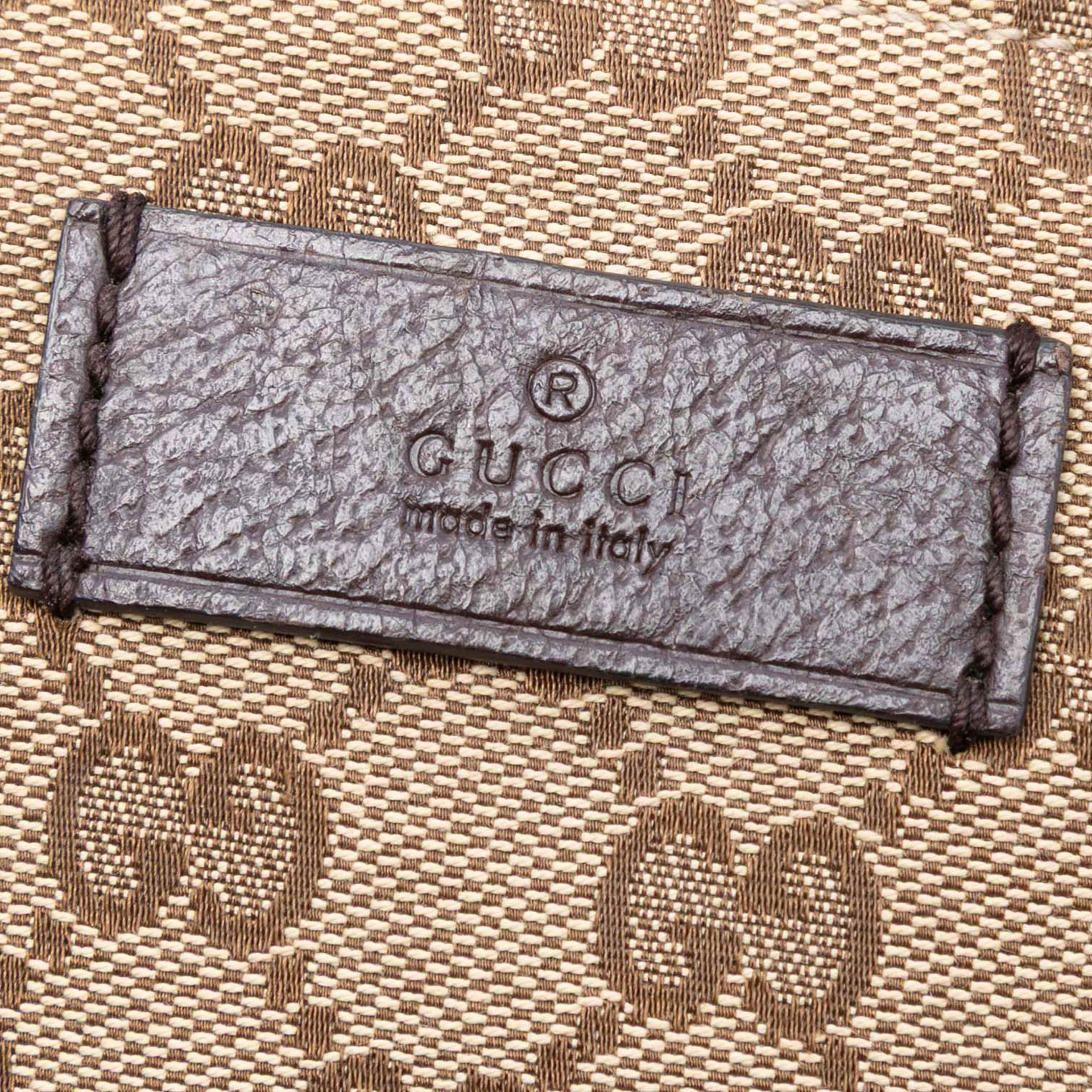 Gucci Gg Canvas Web Tote, från Luxclusif, i färgen beige. Klicka för att öppna bilden i stort format