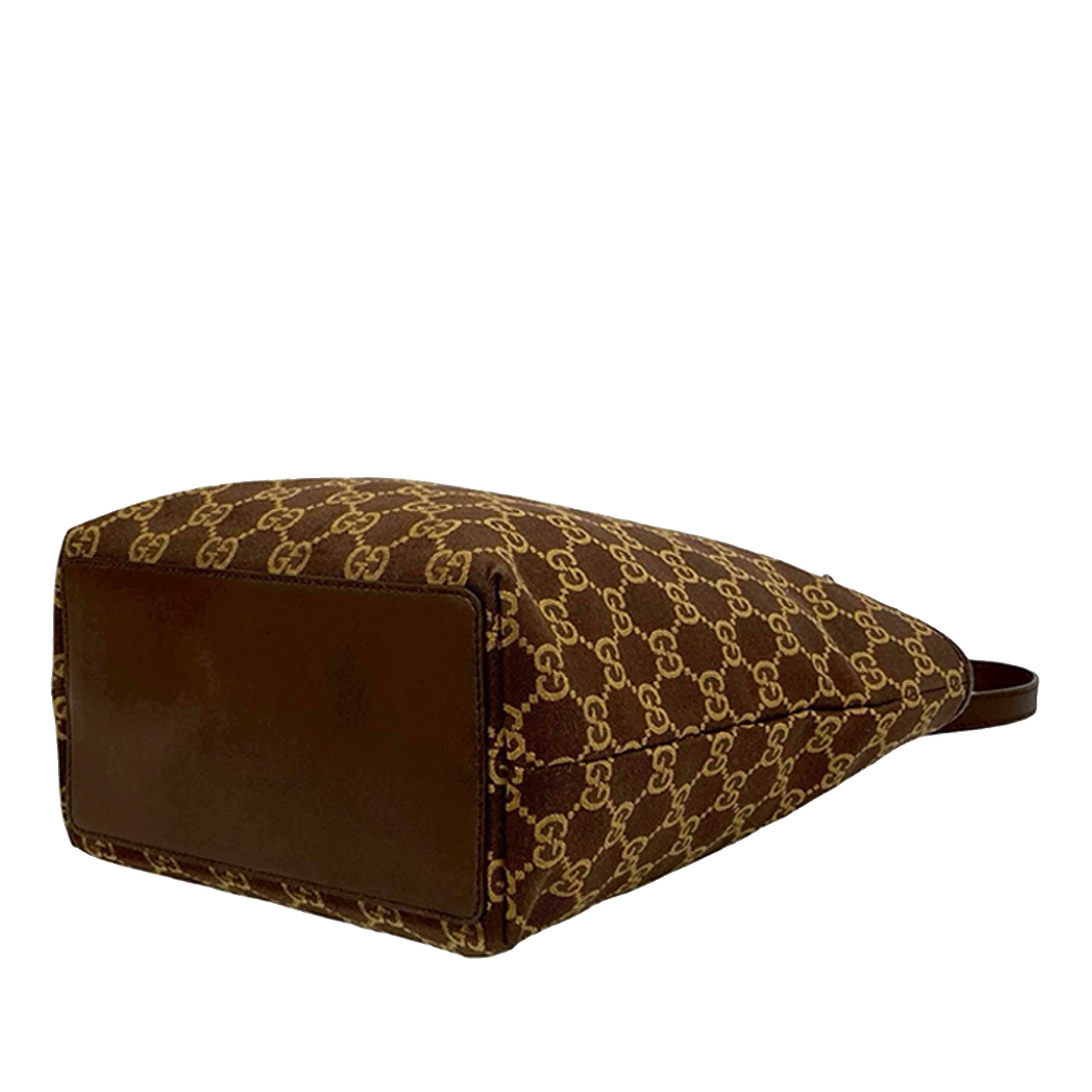 Gucci Gg Canvas Tote, från Luxclusif, i färgen dark brown. Klicka för att öppna bilden i stort format