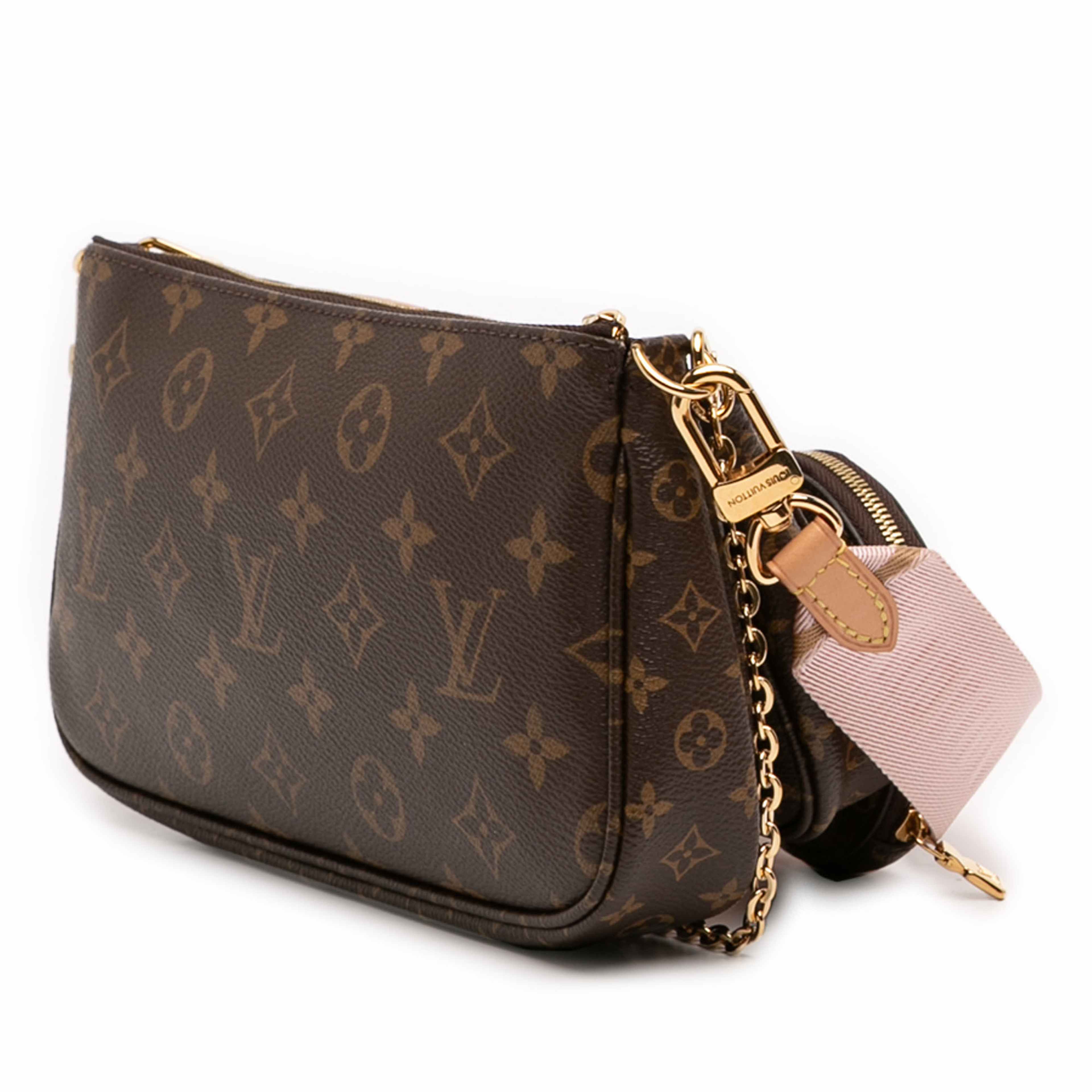 Louis Vuitton Monogram Multi Pochette Accessoires, från Luxclusif, i färgen brown. Klicka för att öppna bilden i stort format