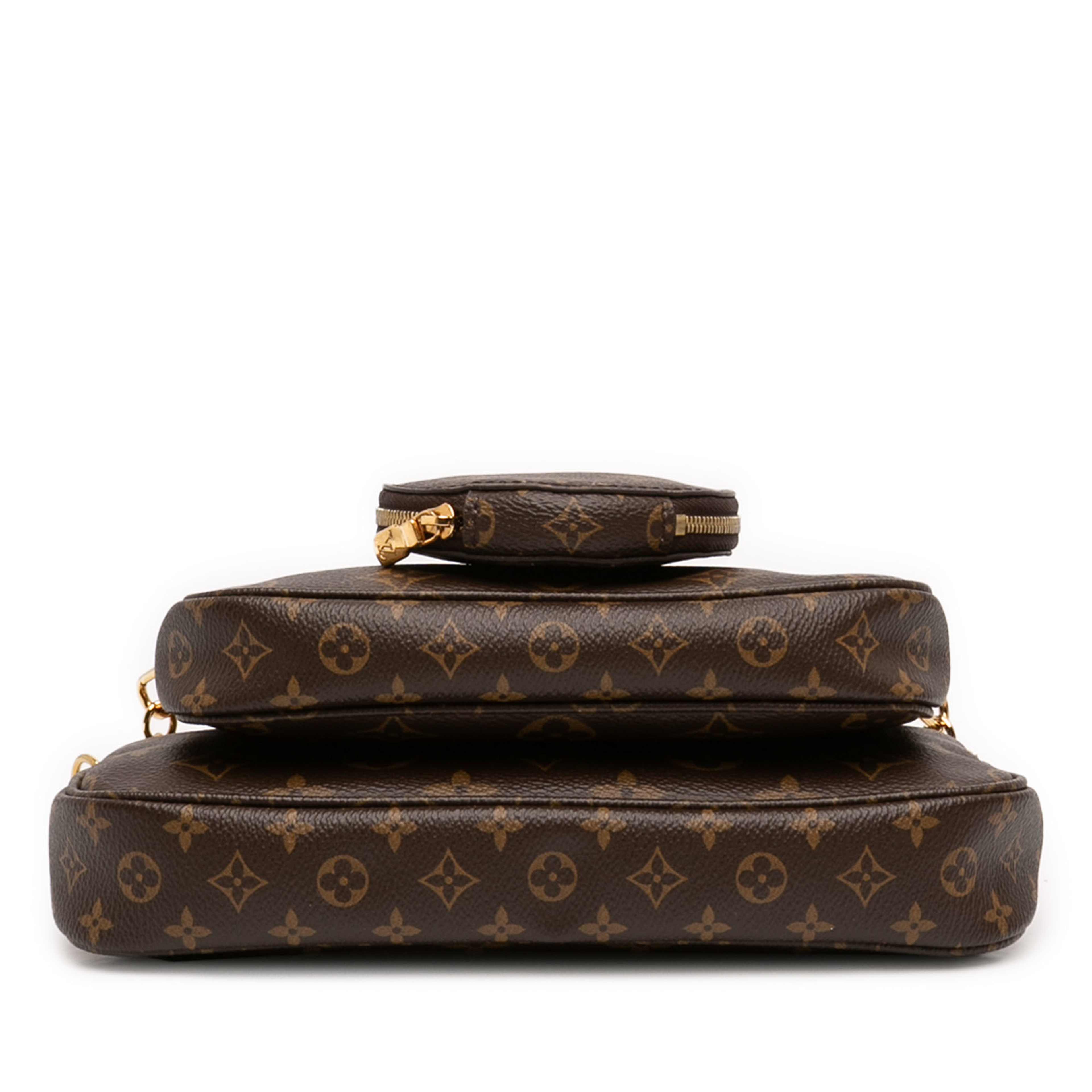 Louis Vuitton Monogram Multi Pochette Accessoires, från Luxclusif, i färgen brown. Klicka för att öppna bilden i stort format