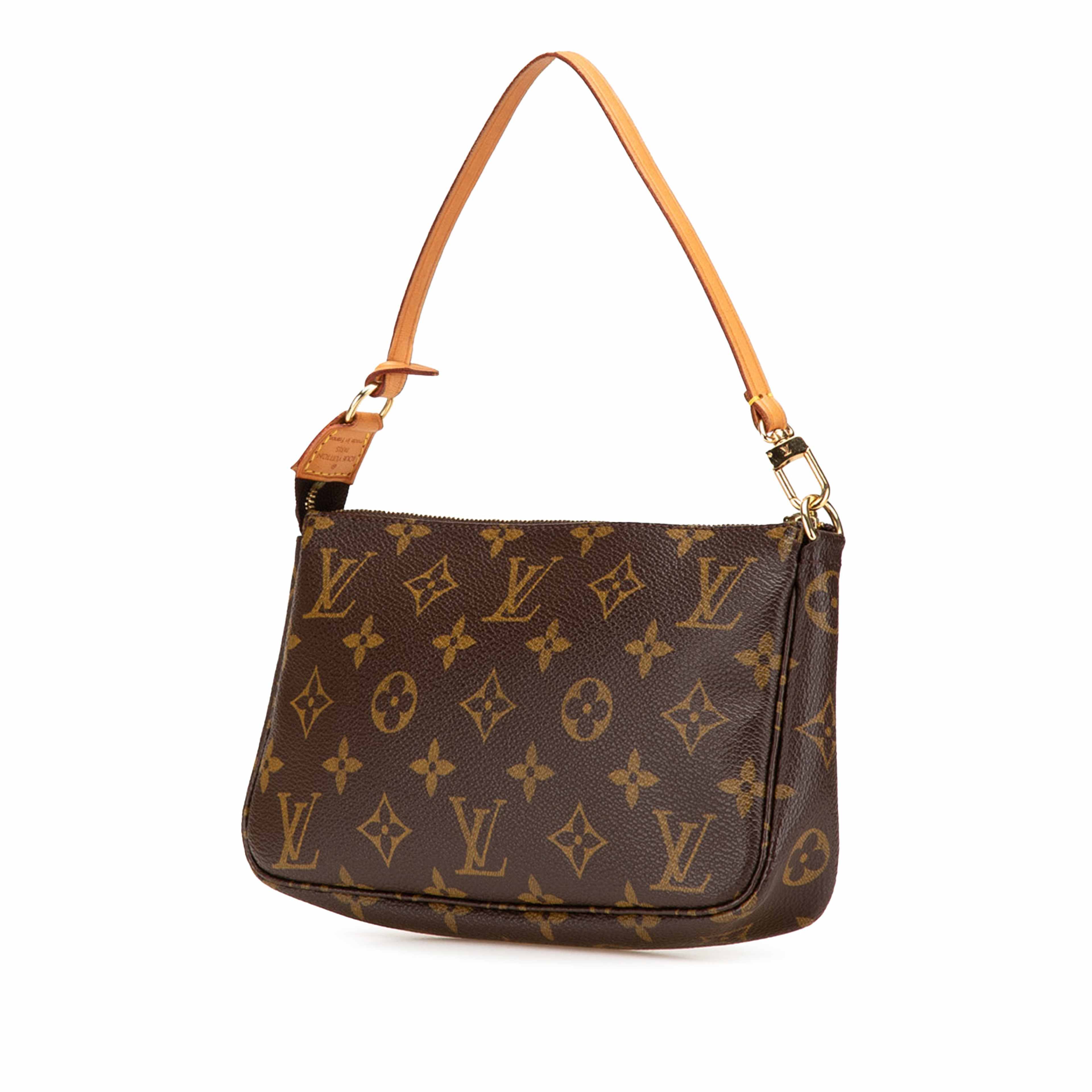 Louis Vuitton Monogram Pochette Accessoires, från Luxclusif, i färgen brown. Klicka för att öppna bilden i stort format