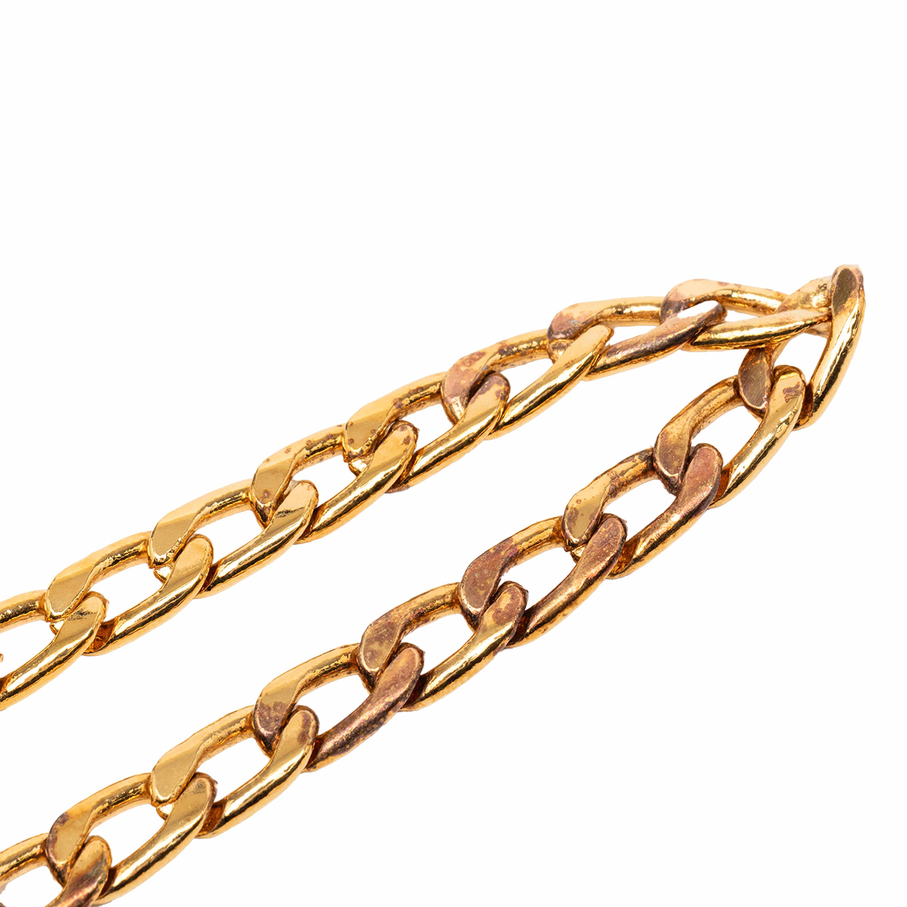 Chanel Gold Plated Cc Medallion Chain Belt, från Luxclusif, i färgen gold. Klicka för att öppna bilden i stort format