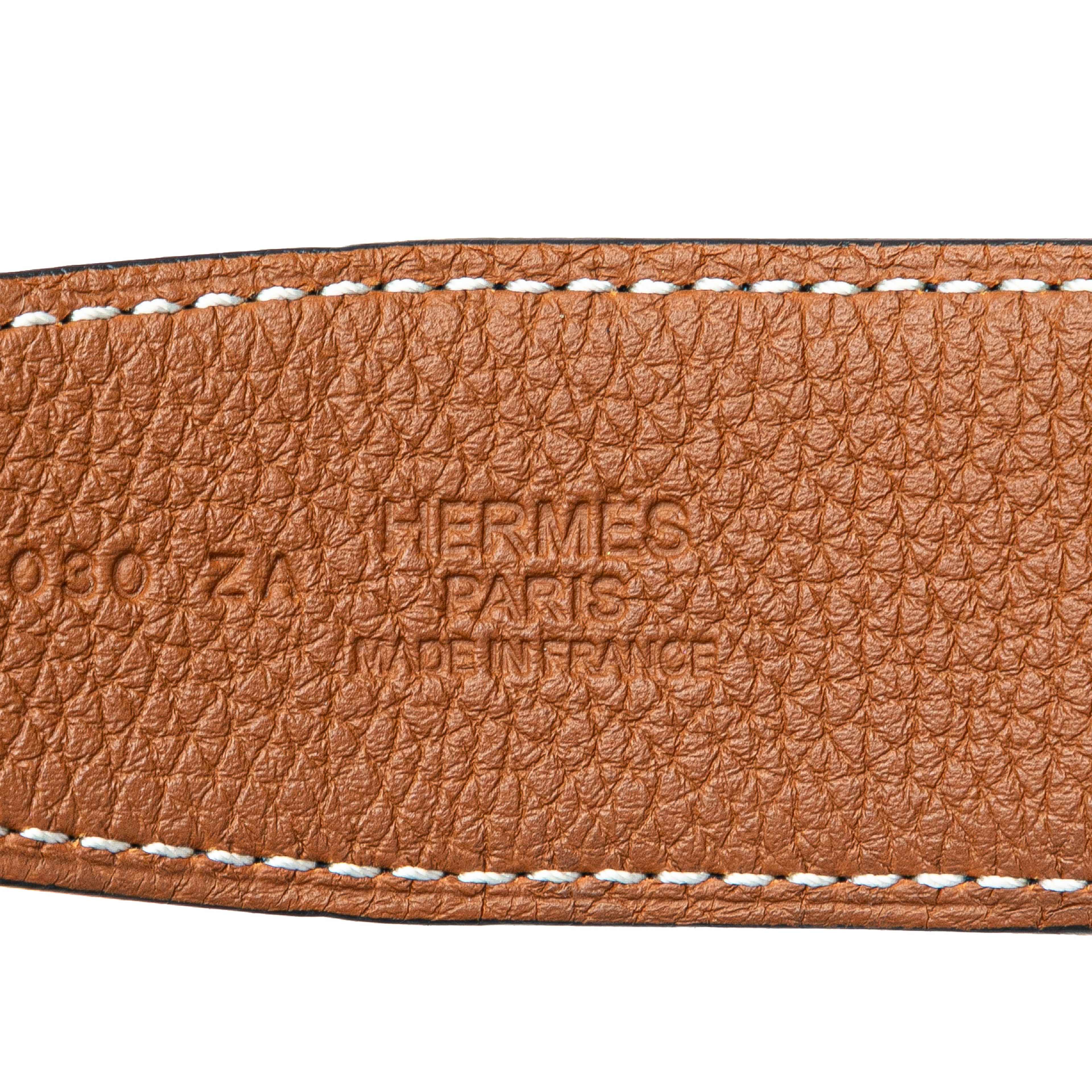 Hermès Leather Rider Reversible Belt