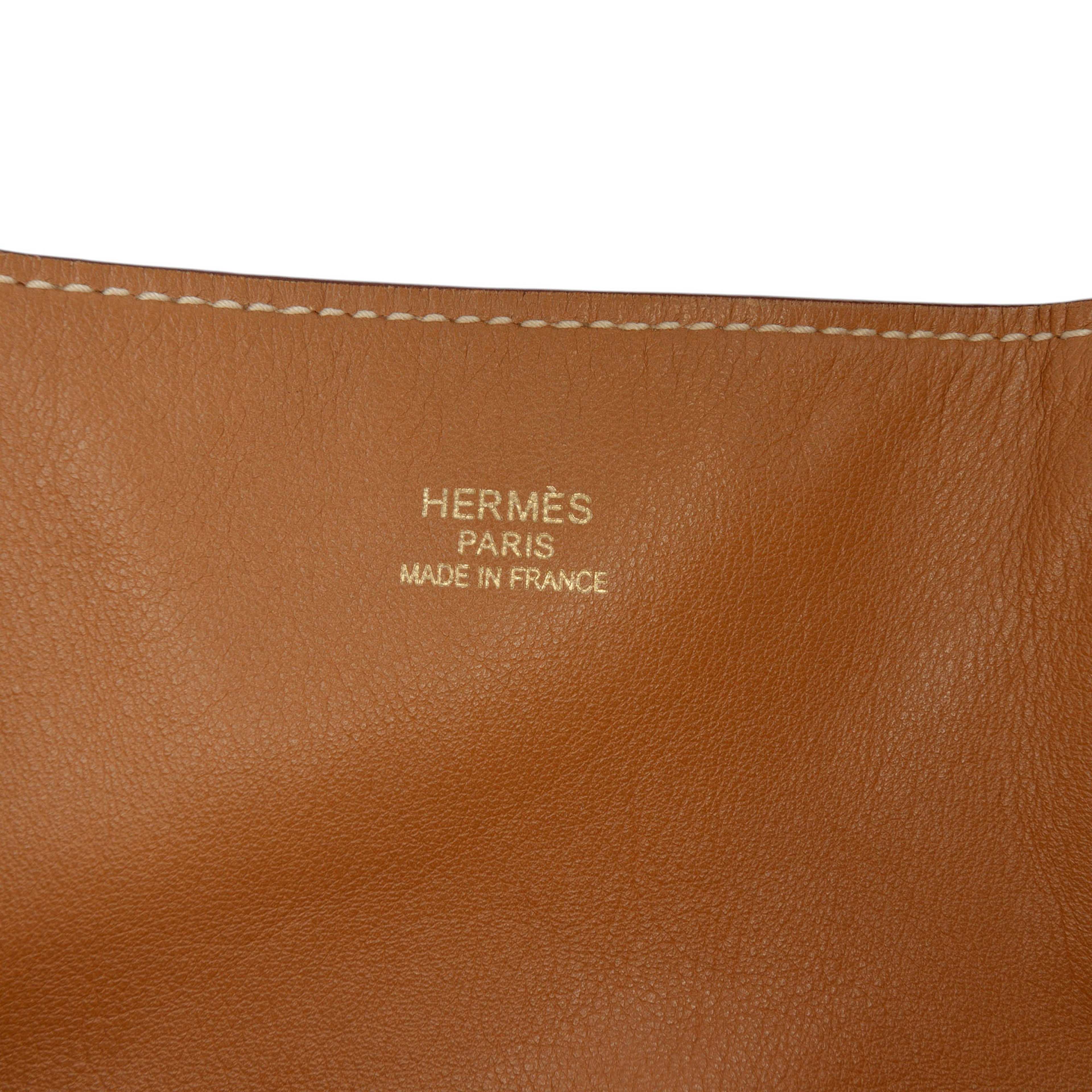 Hermès Swift And Veau Sikkim Double Sens 28, från Luxclusif, i färgen brun. Klicka för att öppna bilden i stort format