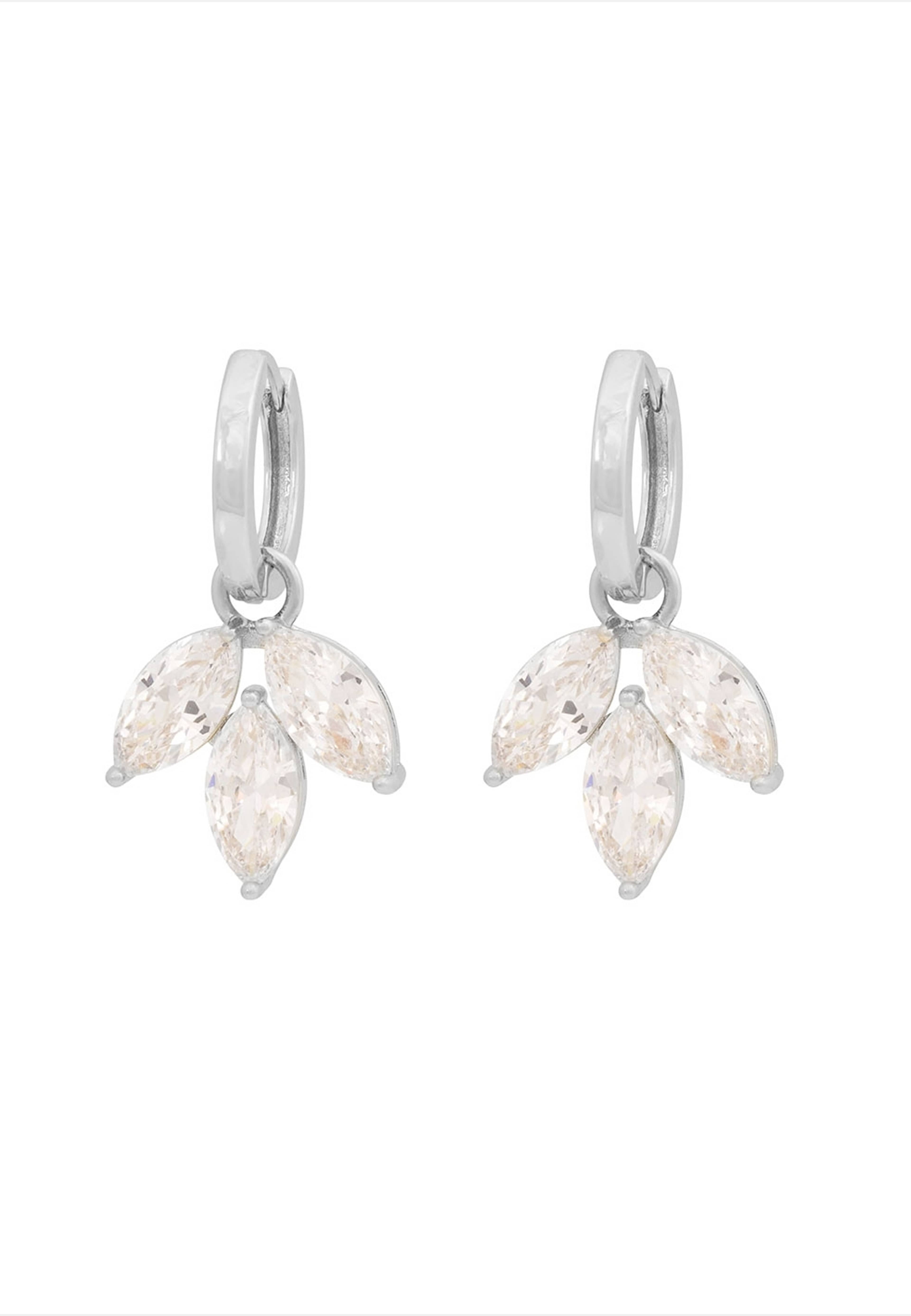 Eira Tripple Navette Ring Ear, från SNÖ of Sweden, i färgen g/clear. Klicka för att öppna bilden i stort format